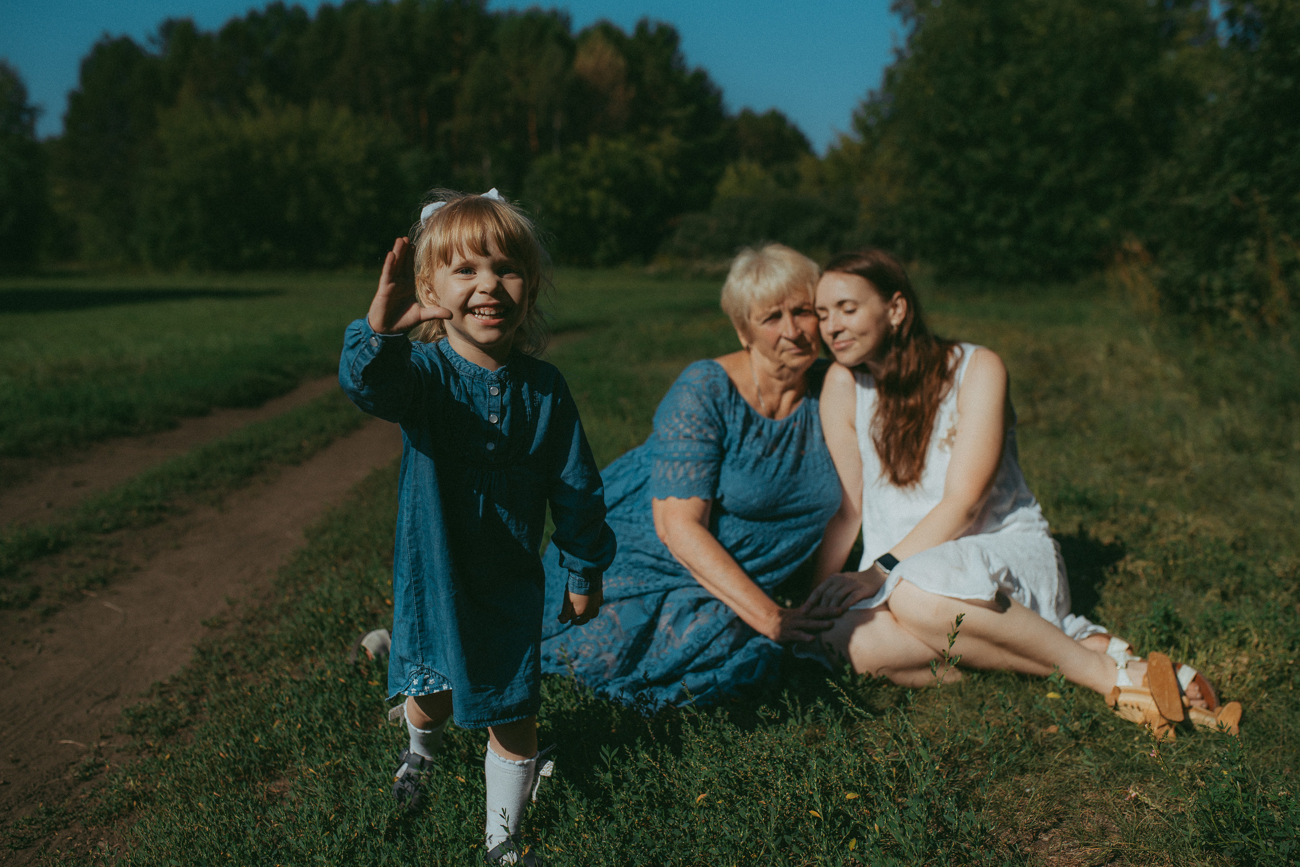 Ира, Верочка и любимая бабушка Валя. Семейный и детский фотограф в Новосибирске и Краснообске — Анна Ким
