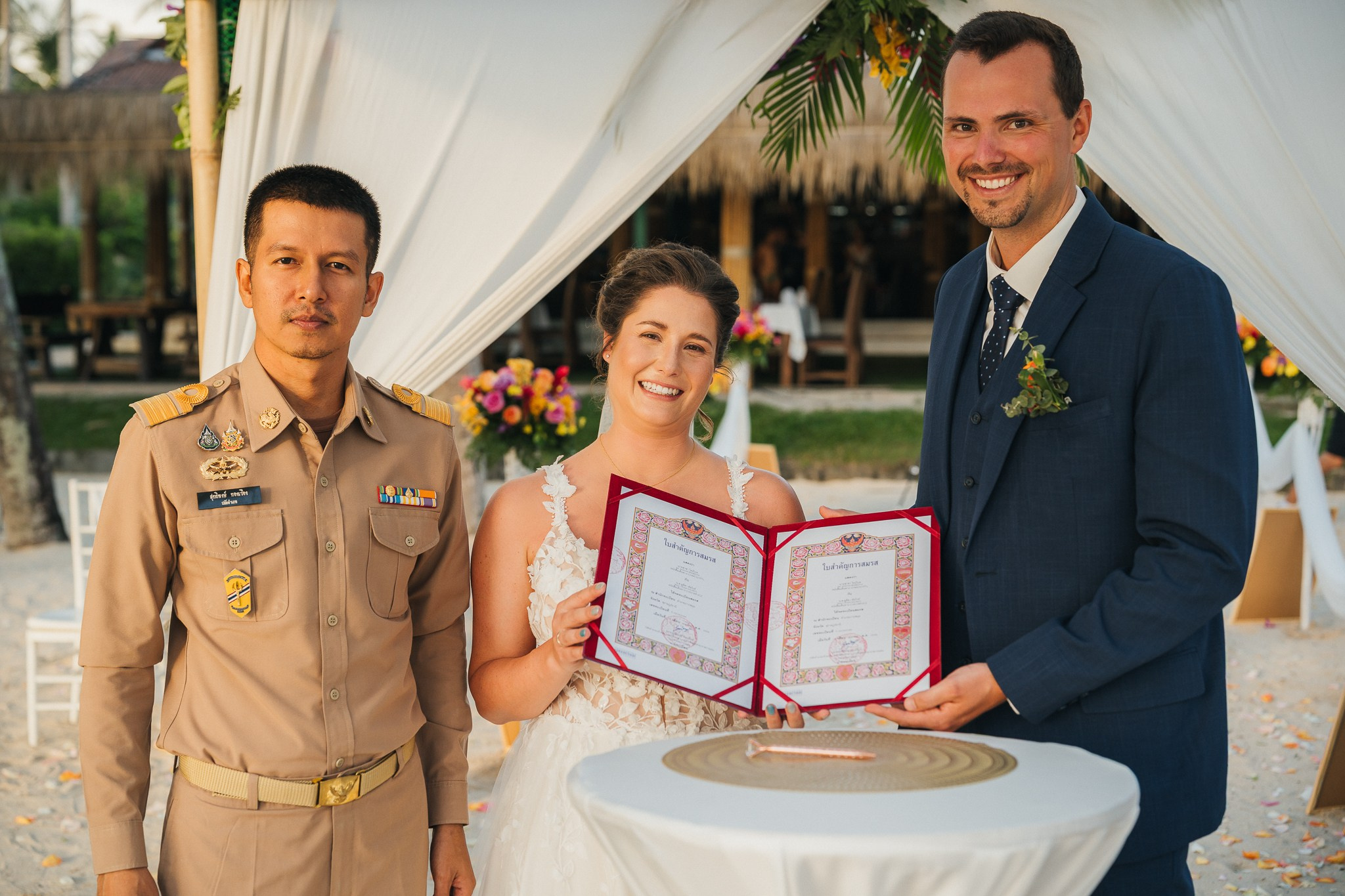 Louisa & Sascha 18.04.2025. Mariage à Koh Samui, en Thaïlande. Whatsapp: +66 94 3 650 301