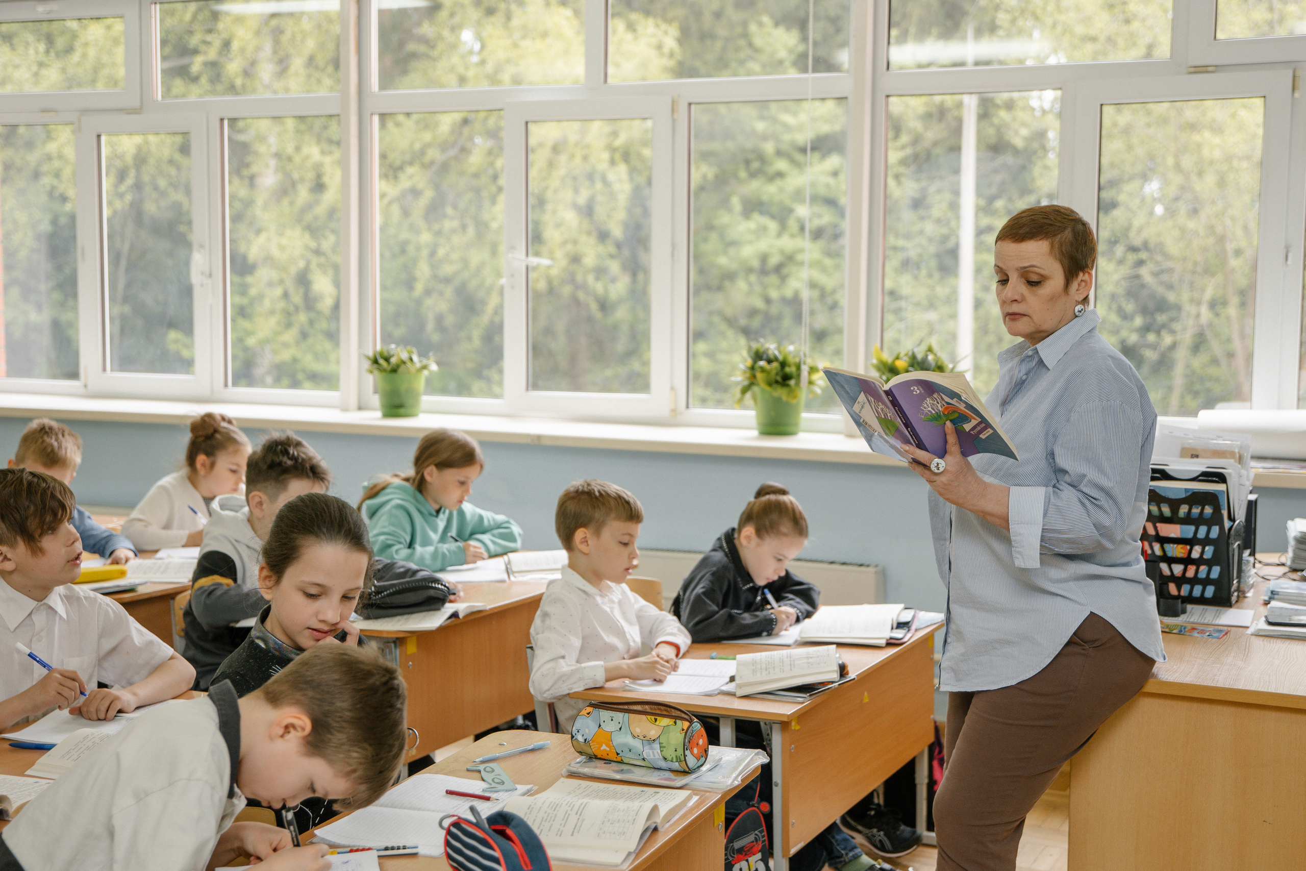 На уроке. Главная