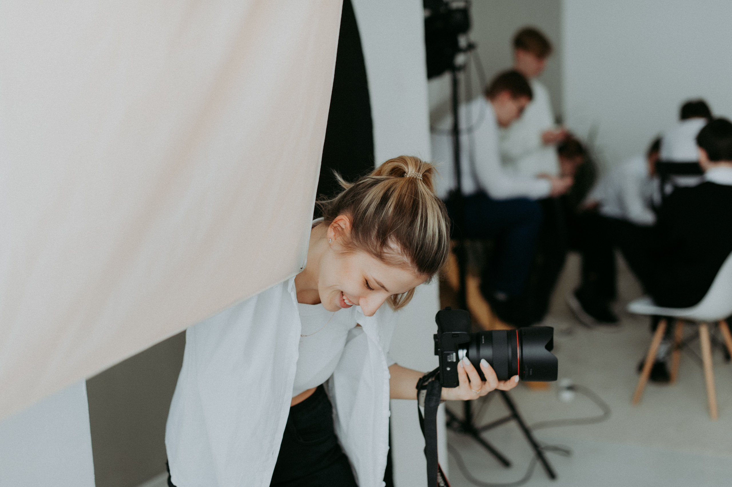 Съёмка в студии. Выпускные альбомы Чехов