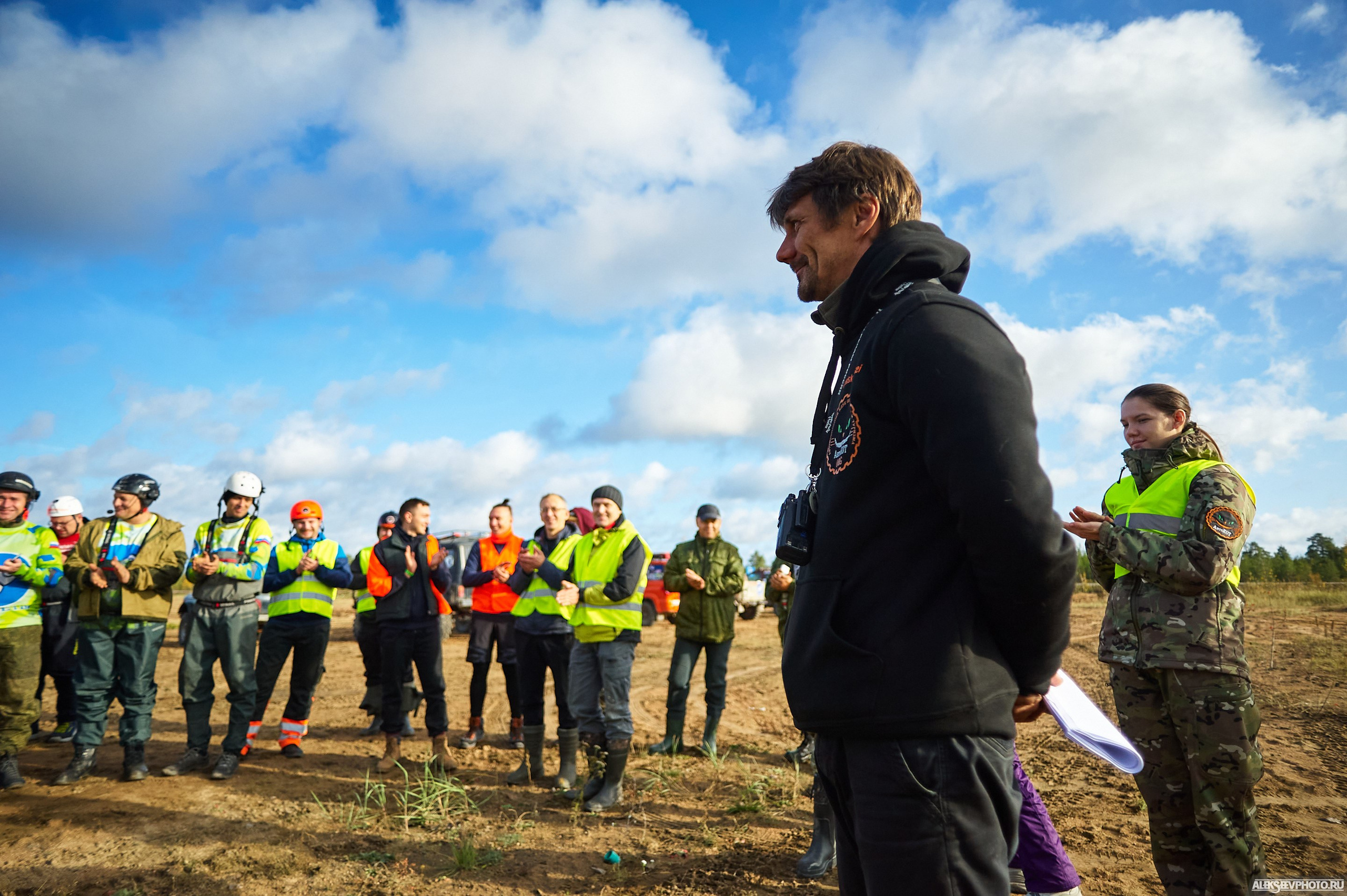 2020.10.10 — Финал Кубка ДОСААФ — Базлаг, торжественный старт. Фотограф Алексей Алексеев