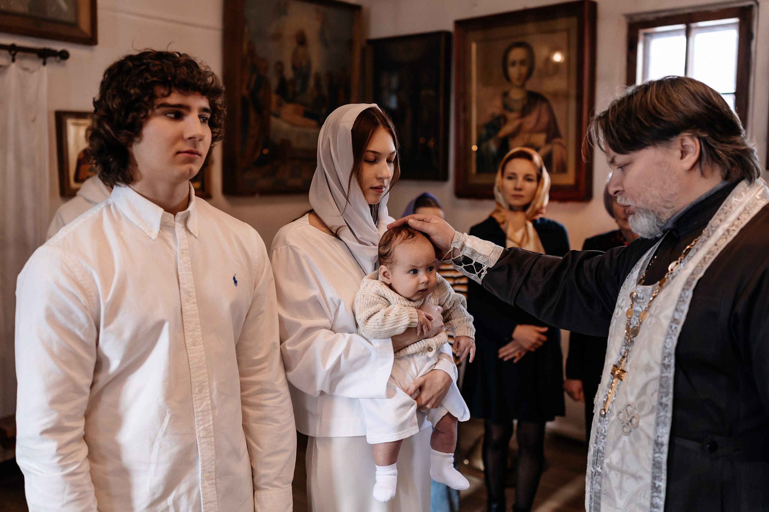 Крещение Артема. Семейный фотограф Минск Усова Ольга