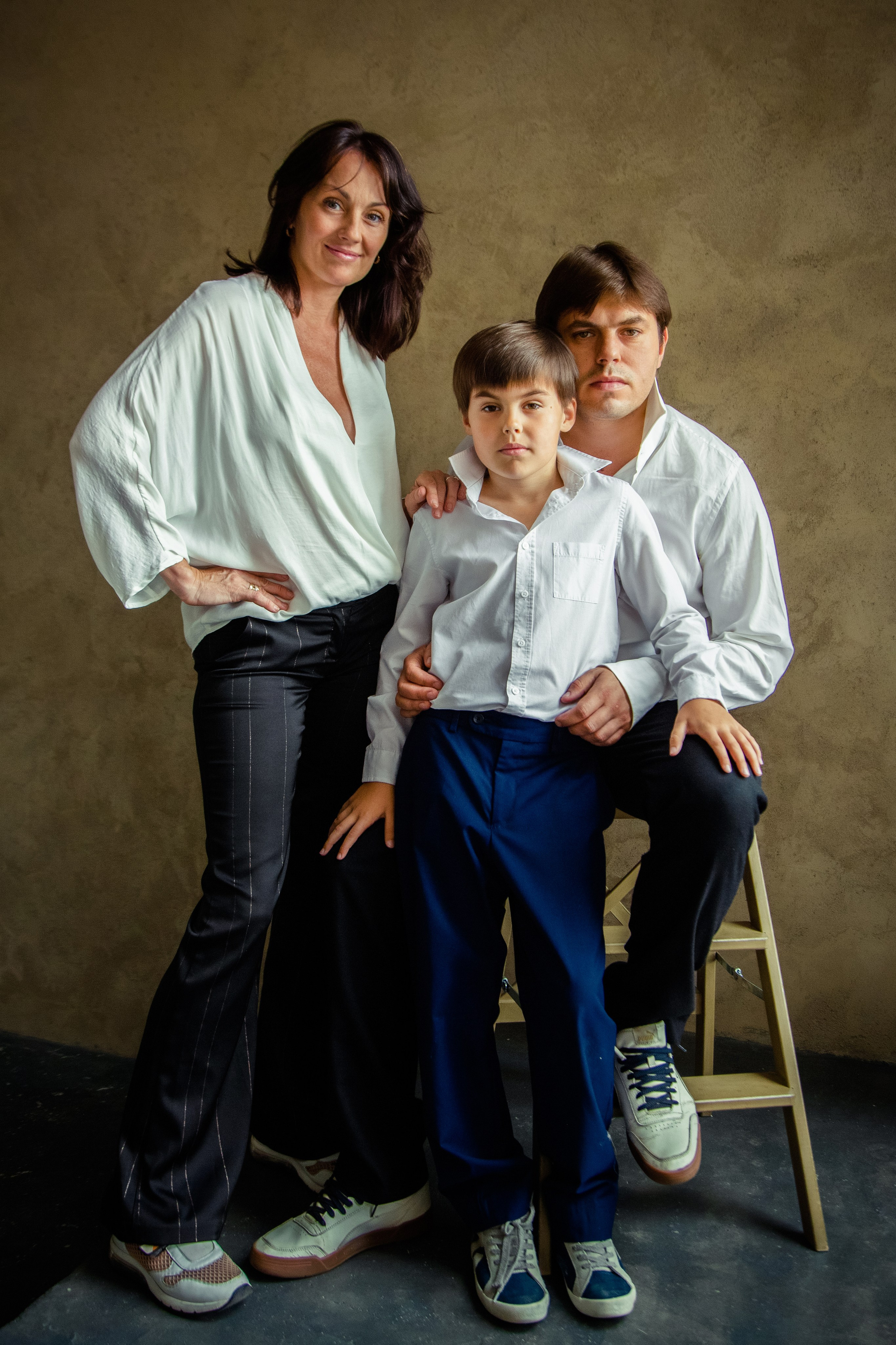 Семейная студийная фотосессия. Свадебный и семейный фотограф в Москве и Подмосковье Лариса Козлова