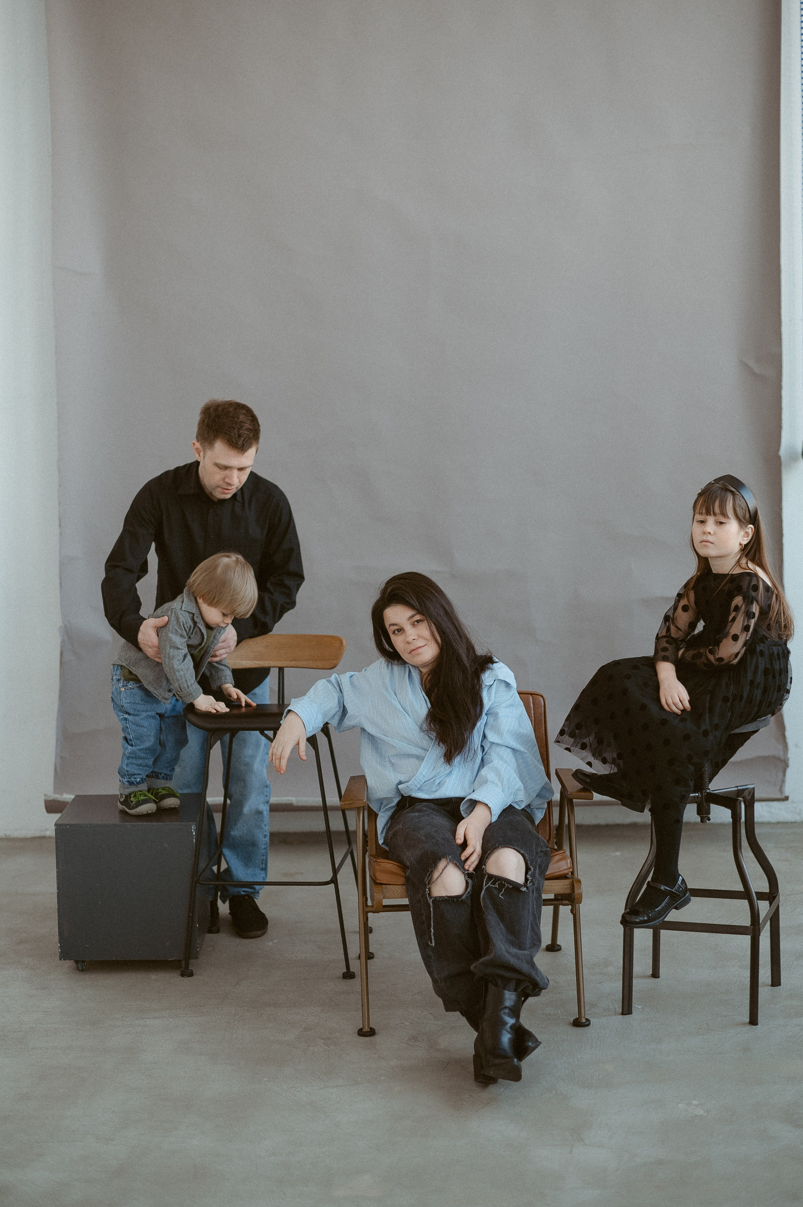 Семейная фотосессия в студии. Свадебный фотограф в Ярославле Денис Медоваров