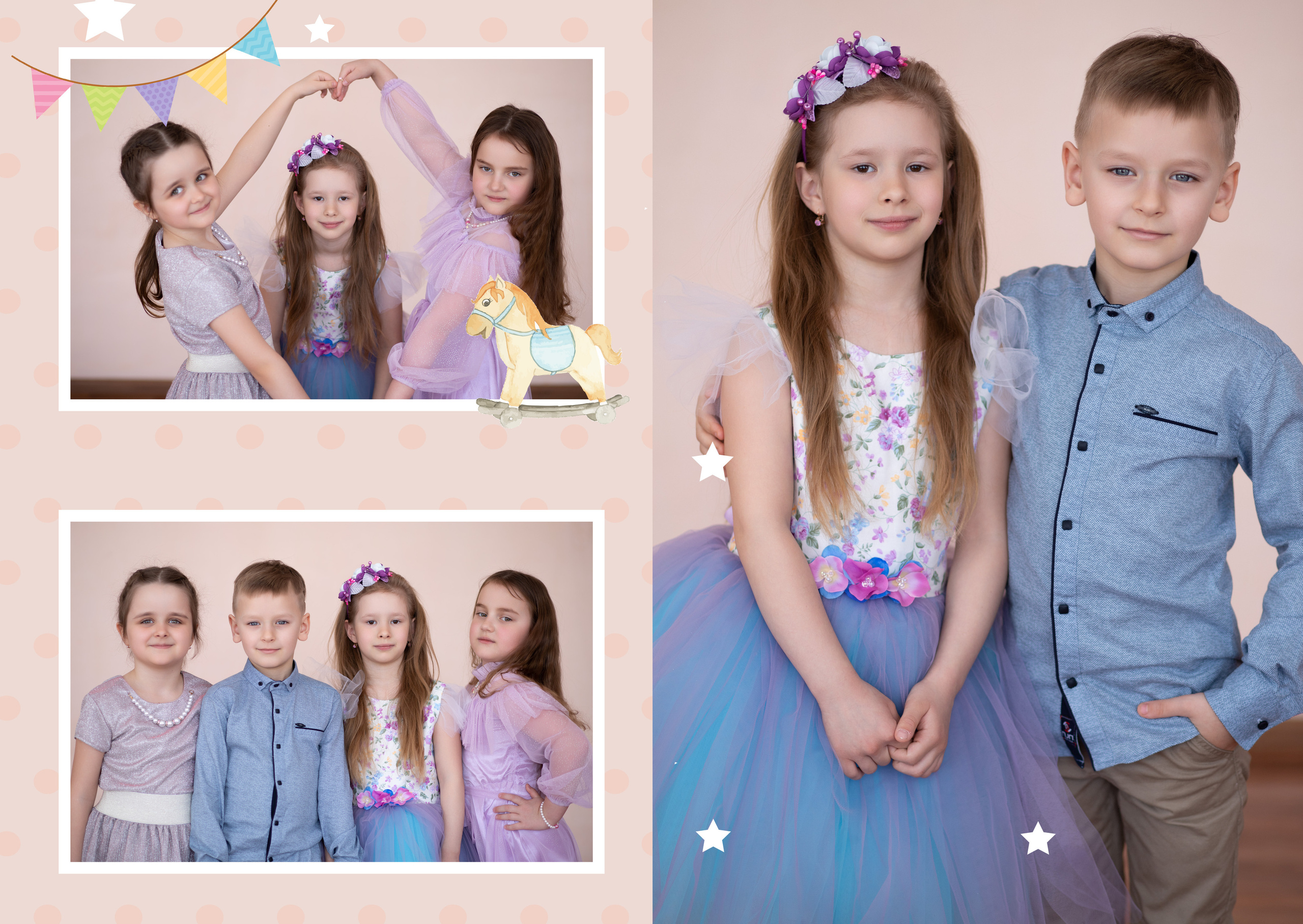 Детский сад. Выпускные альбомы, индивидуальные фотосессии в Костроме