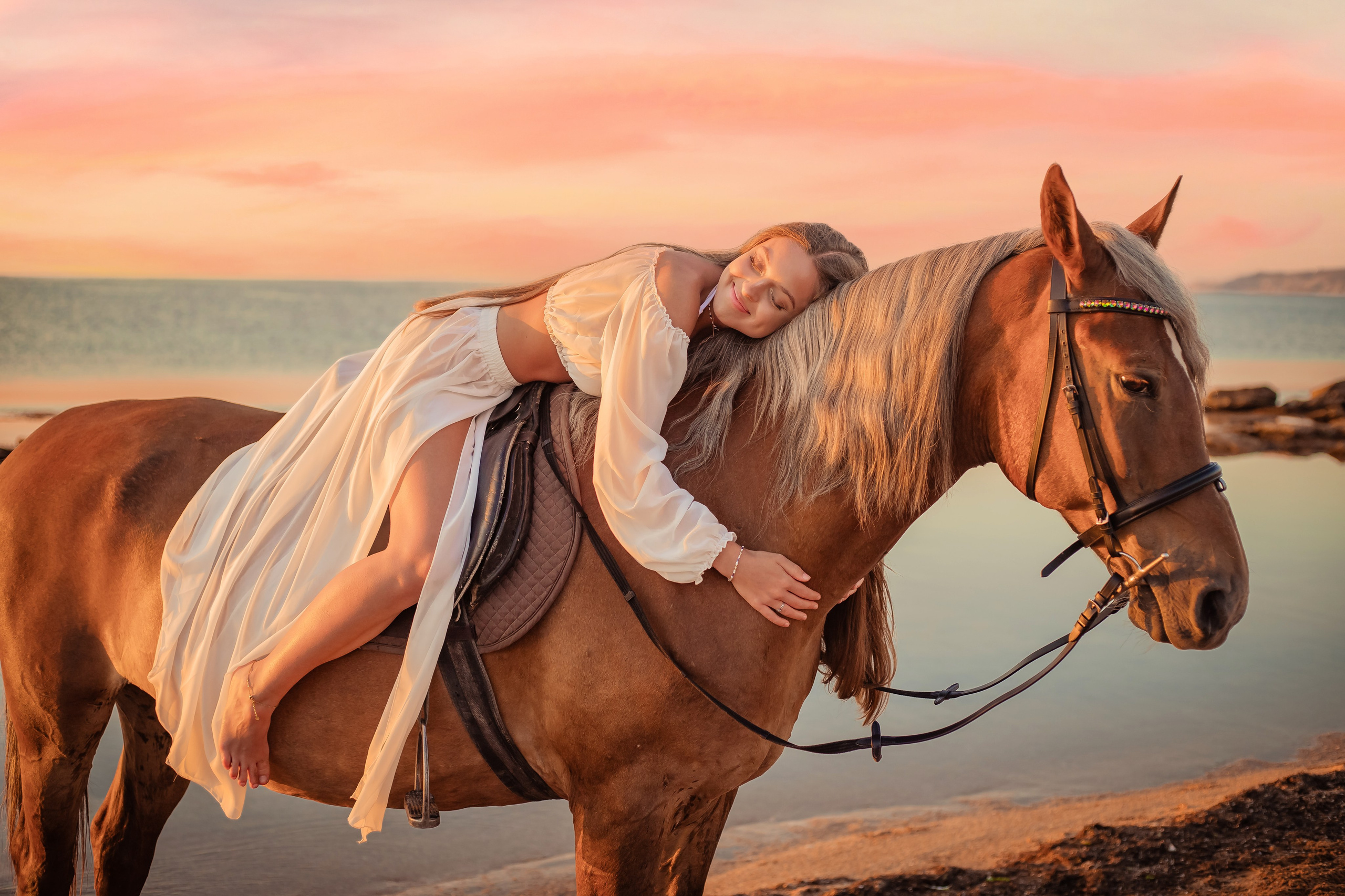 Фотосессия на море с лошадью. Фотограф в Феодосии Наталья Булгакова