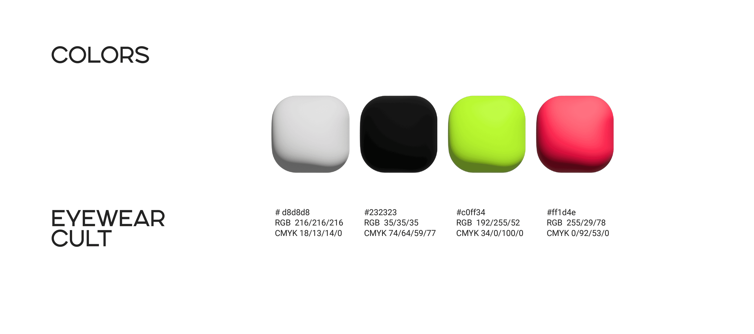 Eyewear. Arina is a creative Graphic Designer