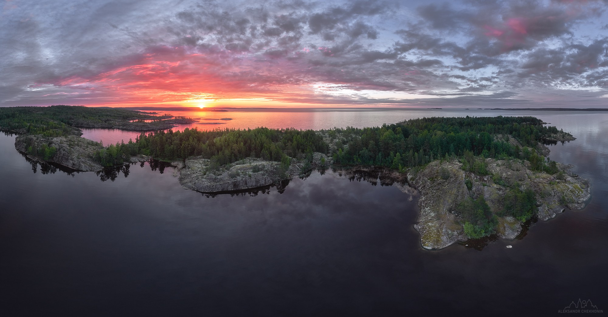 Aerial photography. Landscape photographer Aleksandr Chekhonin