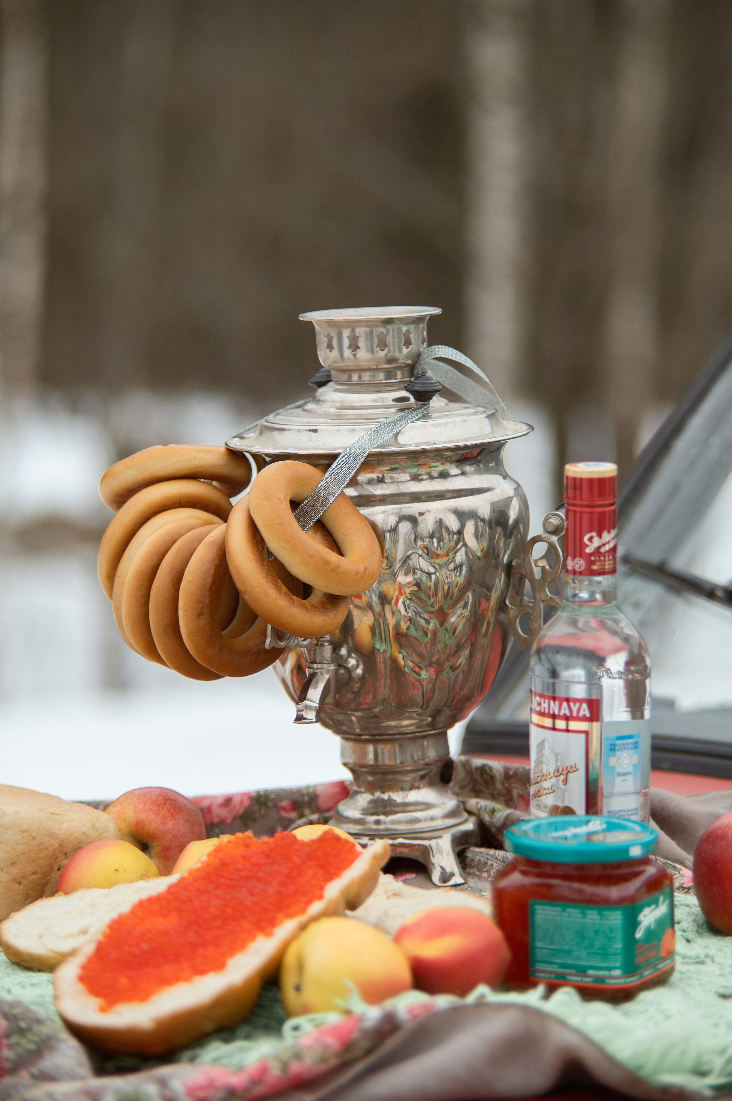 Анастасия и ее красный жигуль. Творческий фотограф Вологда