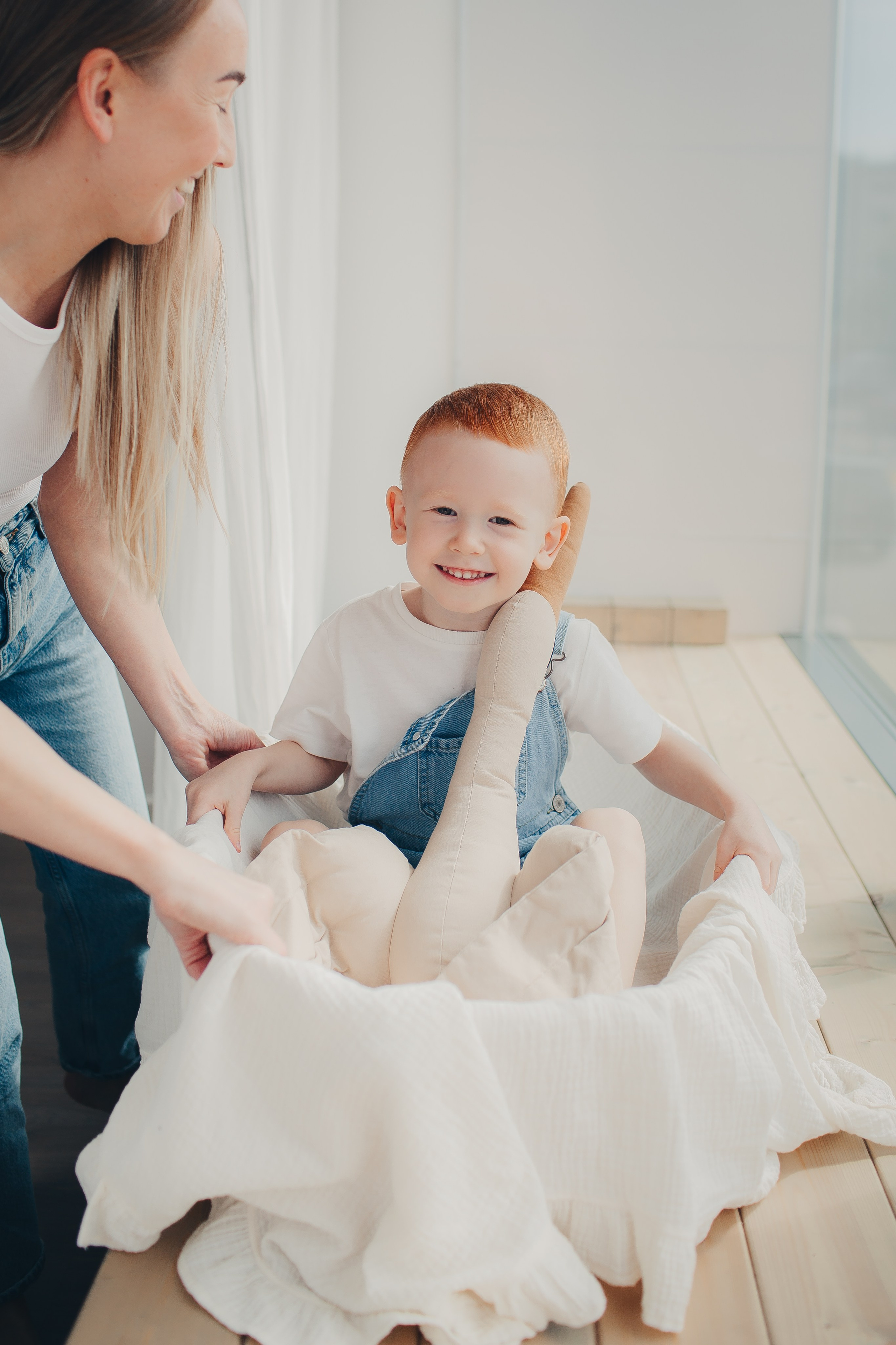 Семейная фотосессия в студии. Фотограф Евгения Мальцева, Архангельск