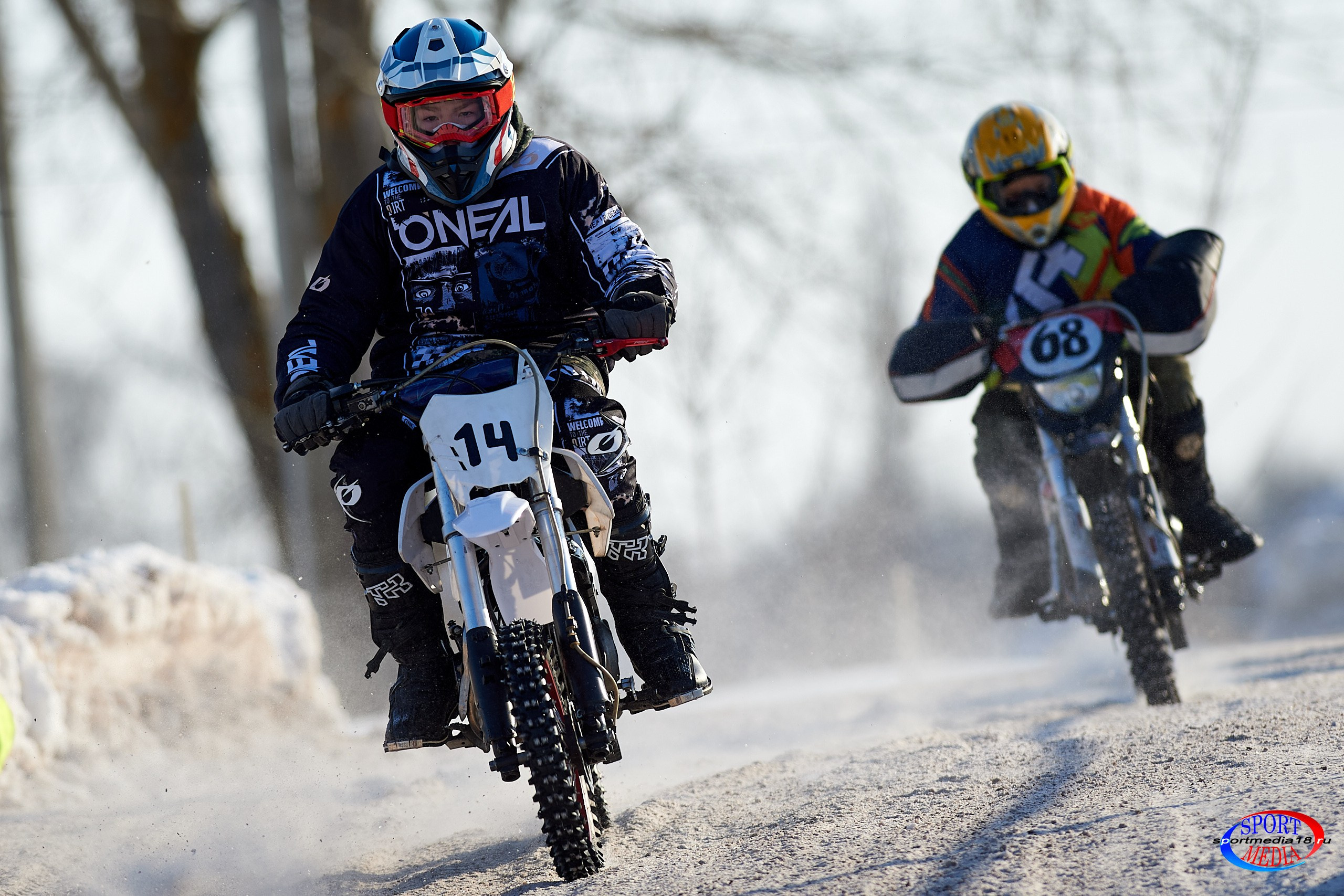 3 этап Кубка Удмуртской Республики по мотокроссу. Воткинск 23.02.2025. Спортивный репортажный фотограф в Ижевске Сергей Мерзляков