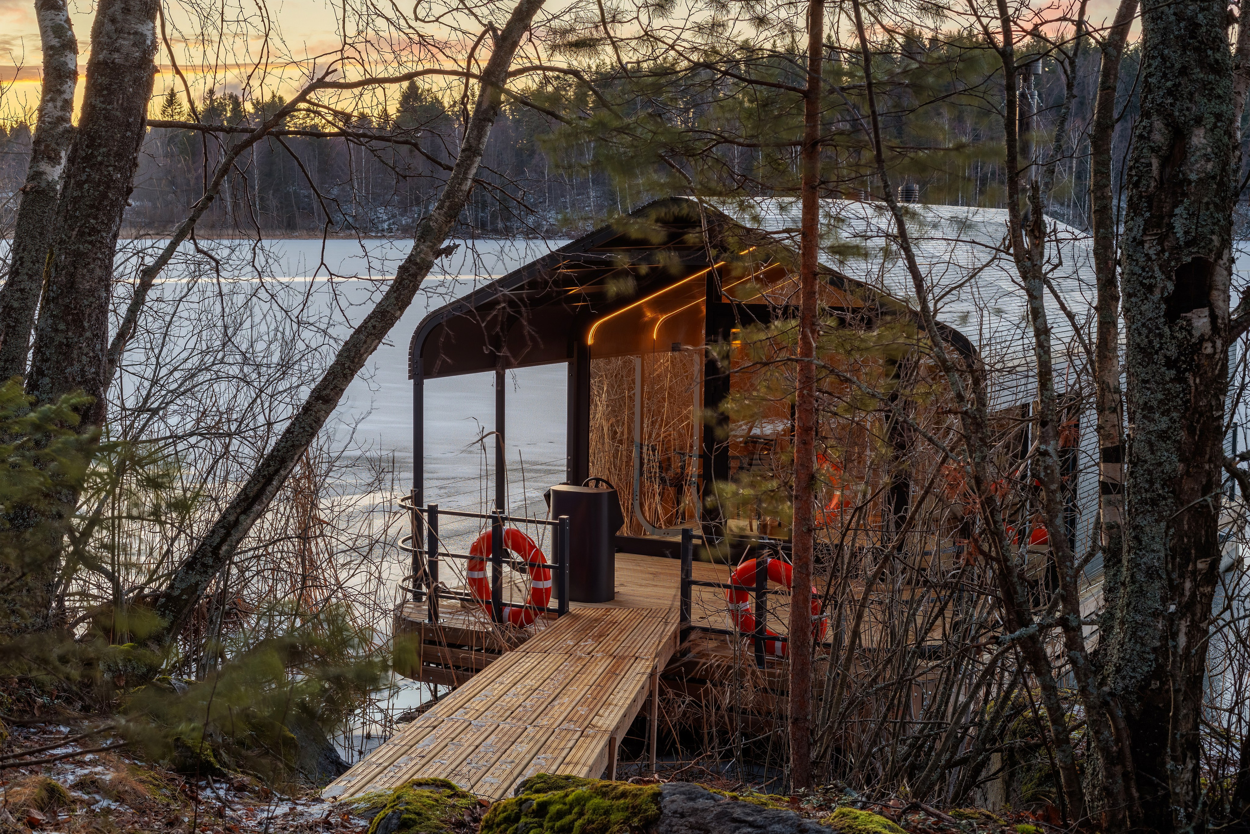 Баня на воде, Карелия