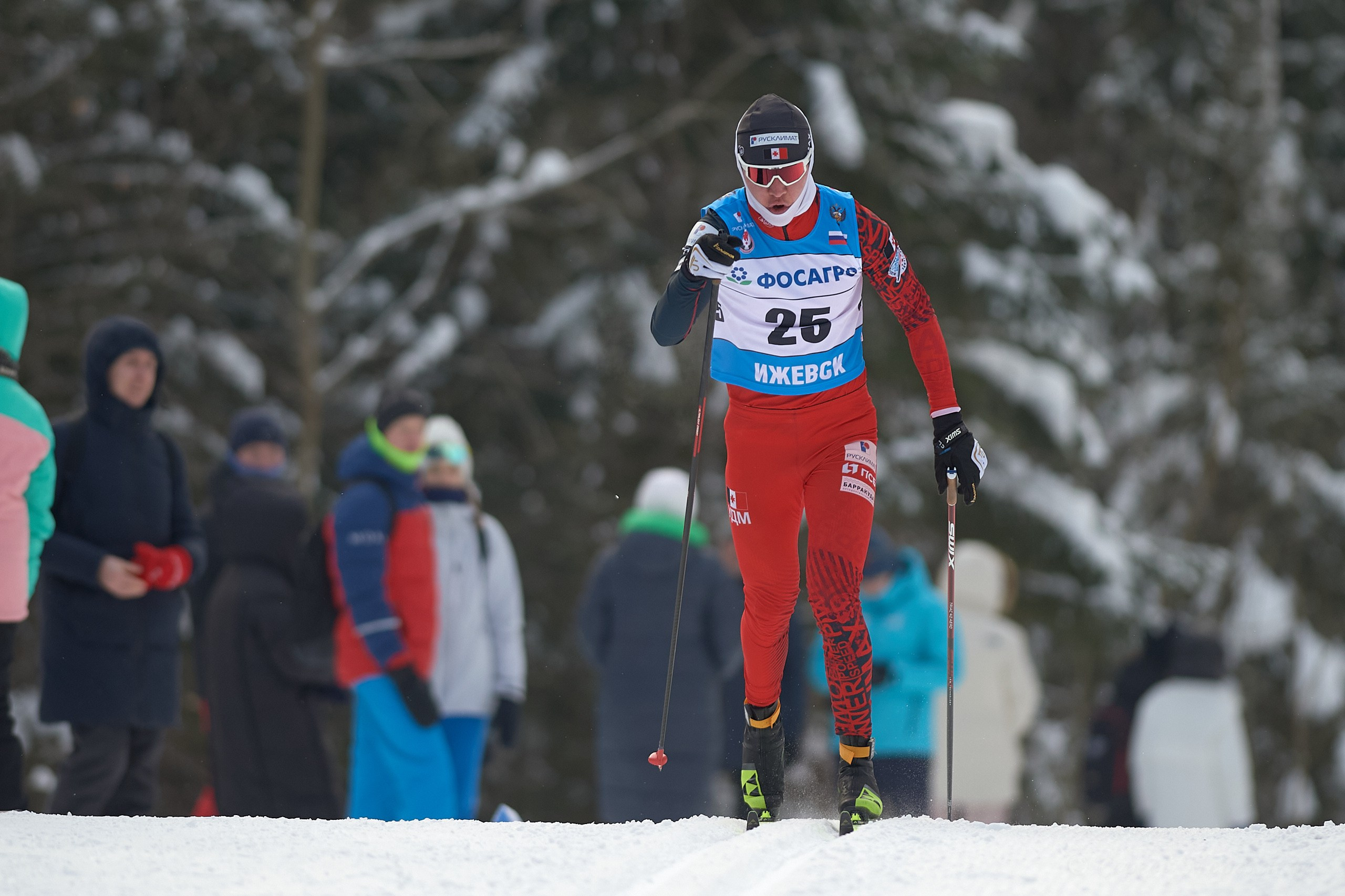 VI этап ФосАгро Кубка России по лыжным гонкам. Ижевск 25.01.2025 и 26.01.2025. Спортивный репортажный фотограф в Ижевске Сергей Мерзляков
