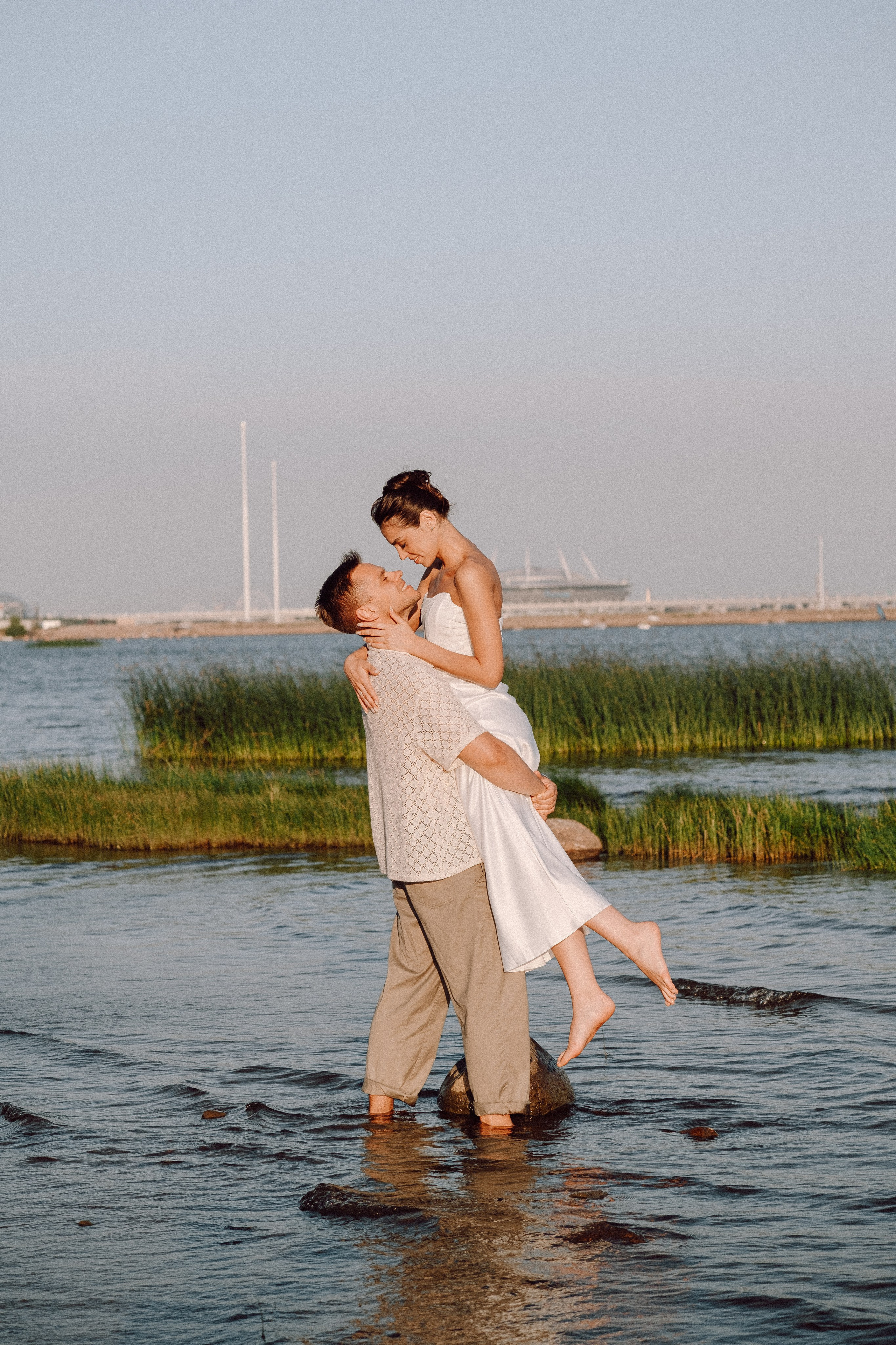 СВАДЕБНАЯ ФОТОСЕССИЯ ВЫЕЗДНОЙ ЦЕРЕМОНИИ (ФИНСКИЙ ЗАЛИВ). Профессиональный фотограф, Санкт-Петербург — Виктория Богомолова