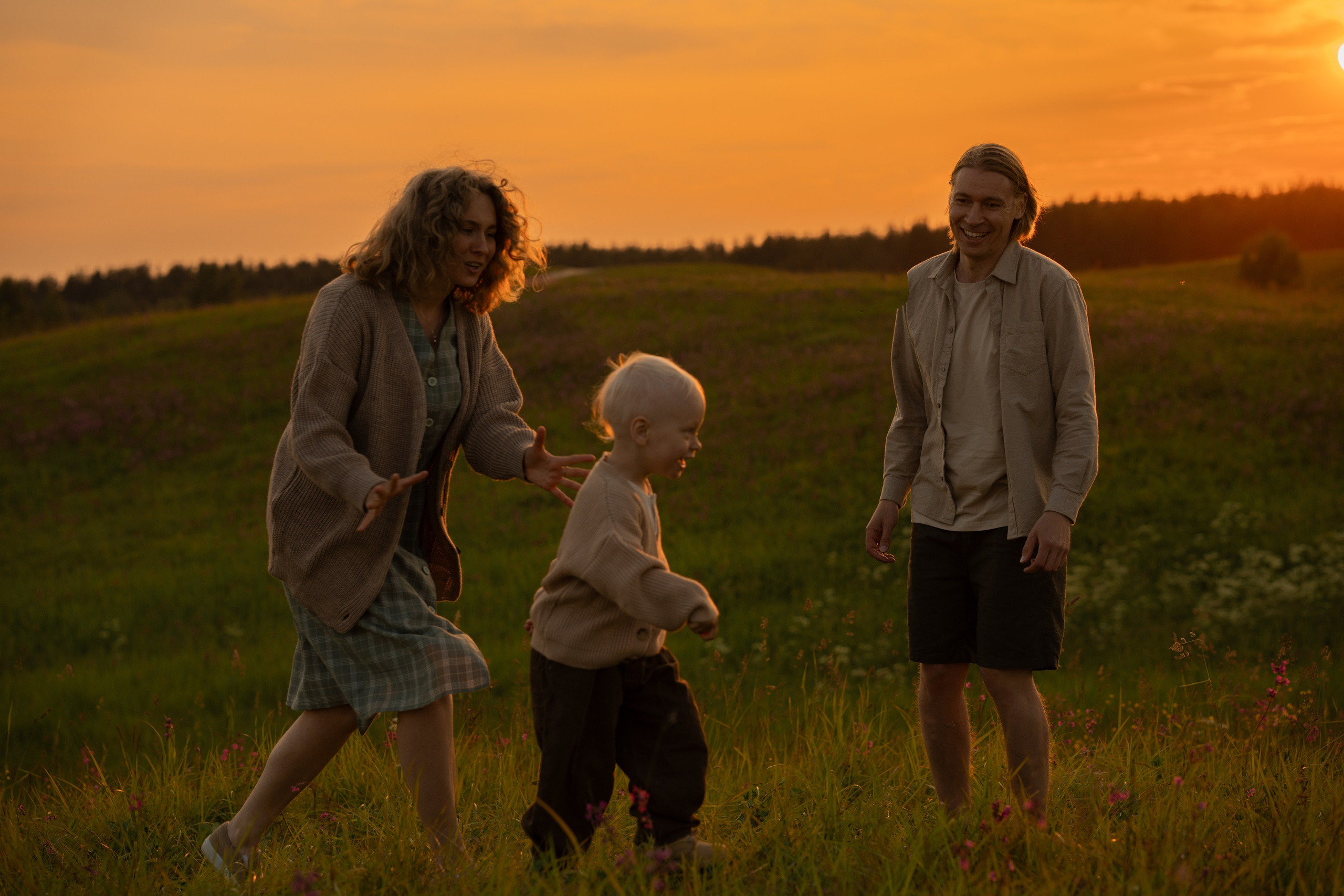 Душевная съемка на холмах. Семейный и портретный фотограф в Санкт-Петербурге Татьяна Гримоть