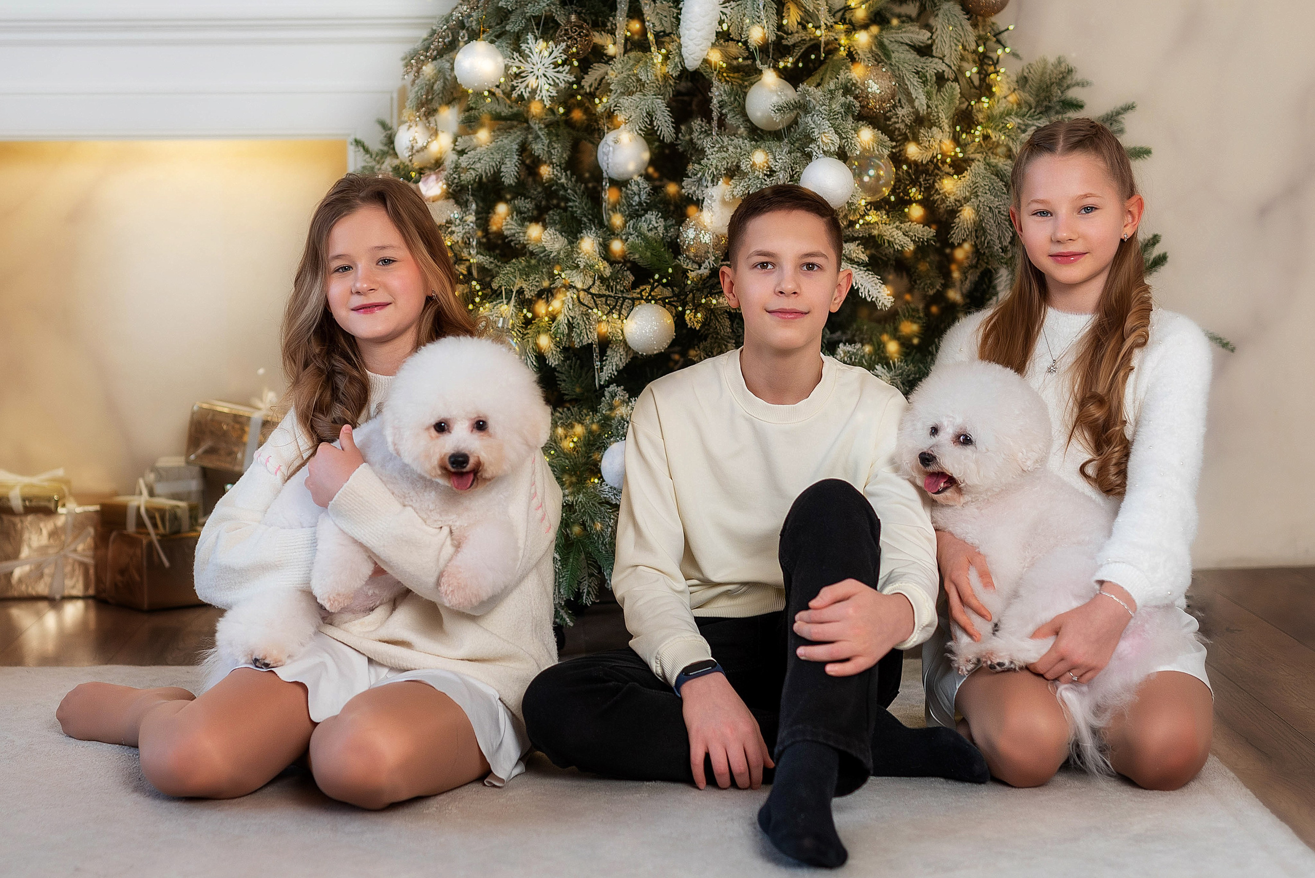 Фотосессия с бишонами. Семейный, детский фотограф в Воронеже Анна Никитина