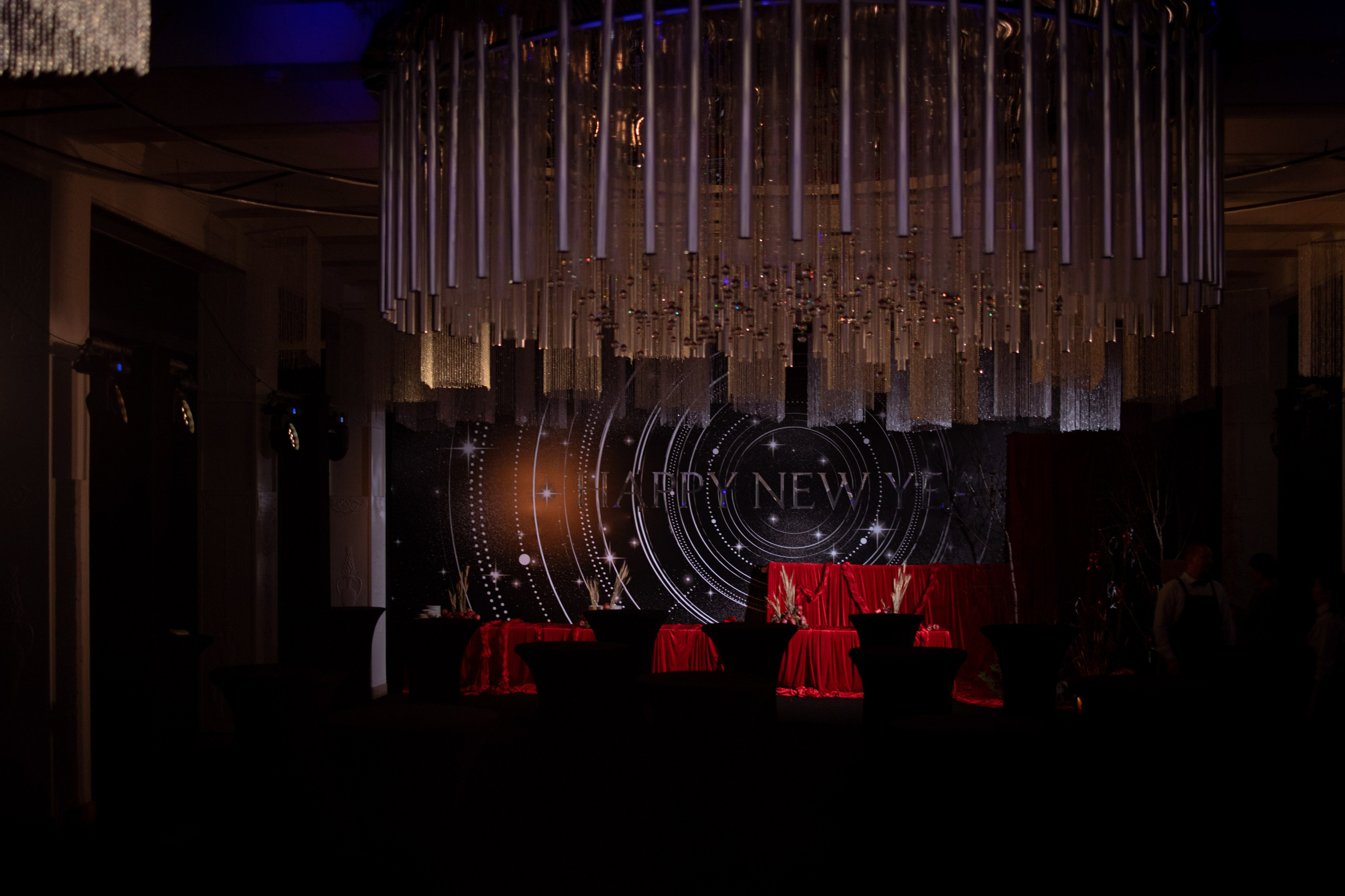 Новогодний корпоратив в фольклорном стиле. Особняк Лемана. Оформление свадеб, декор свадеб Вера Маркова, Москва