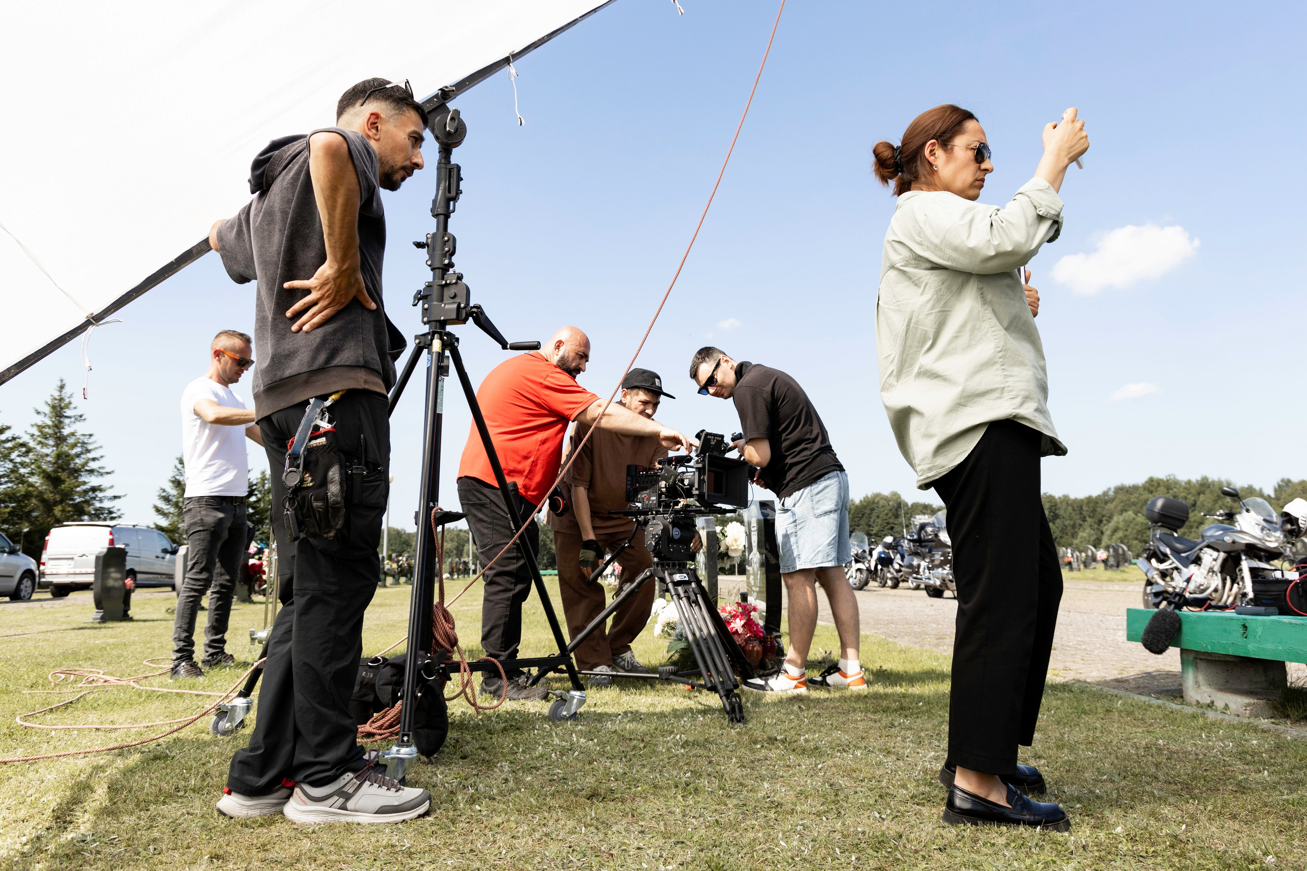 Бэкстэйдж докуметального фильма «Мой папа герой». Olya Posnimay