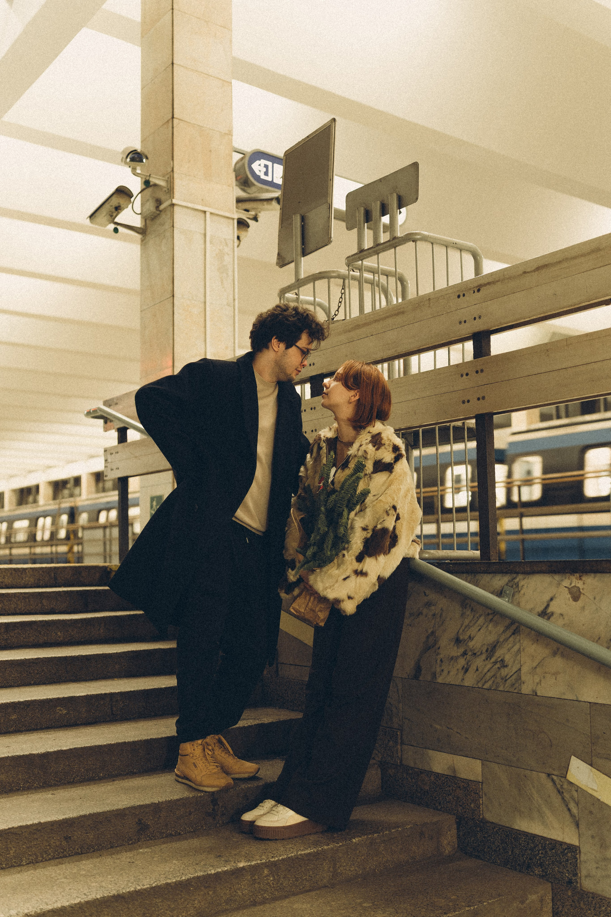 НОВОГОДНЯЯ ФОТОСЕСИИЯ ПАРЫ В МЕТРО ЛЮБОВЬ. Профессиональный фотограф, Санкт-Петербург — Виктория Богомолова