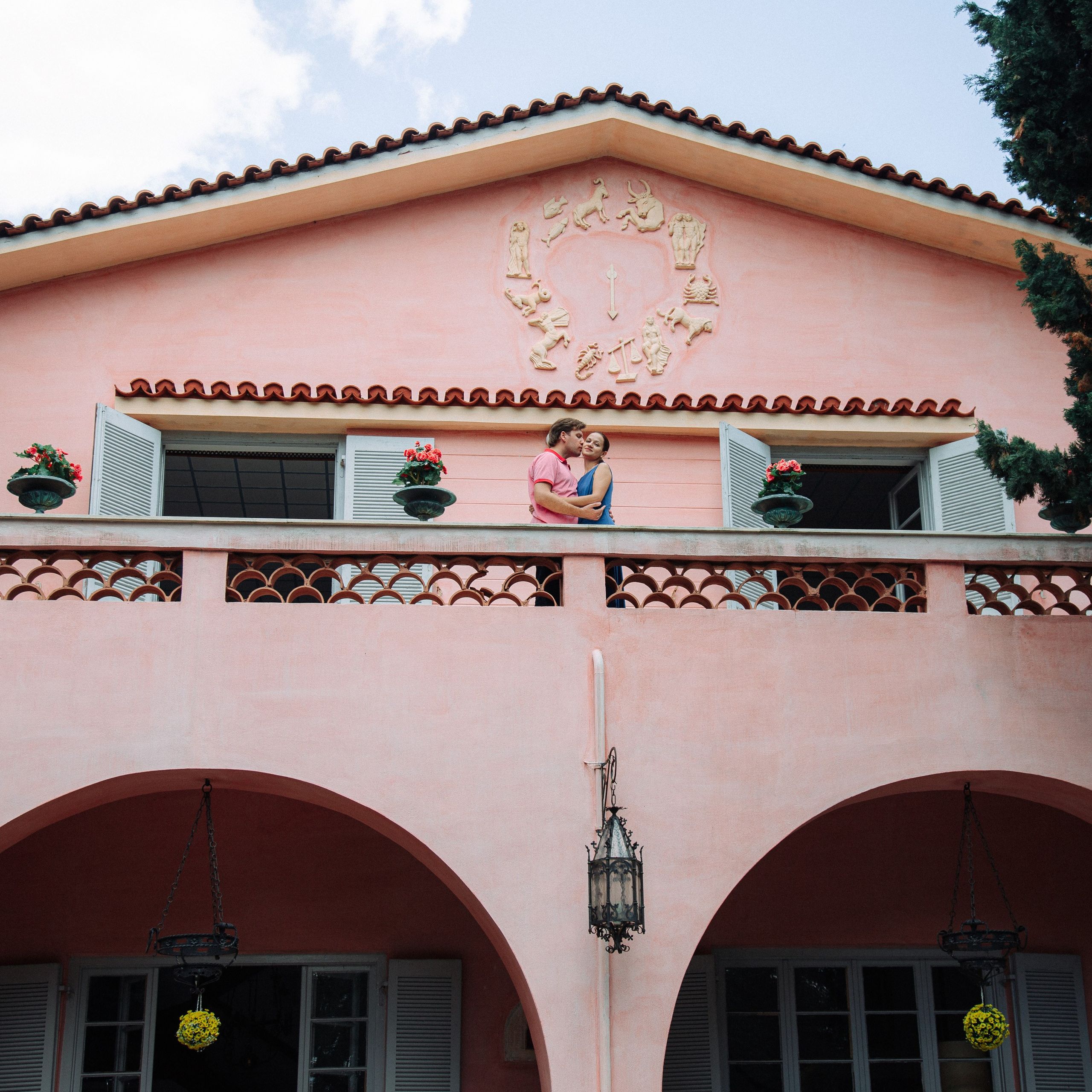 Фотосессия Дениса и Ирины на вилле в Греции. Фотограф — Евгений Свистков