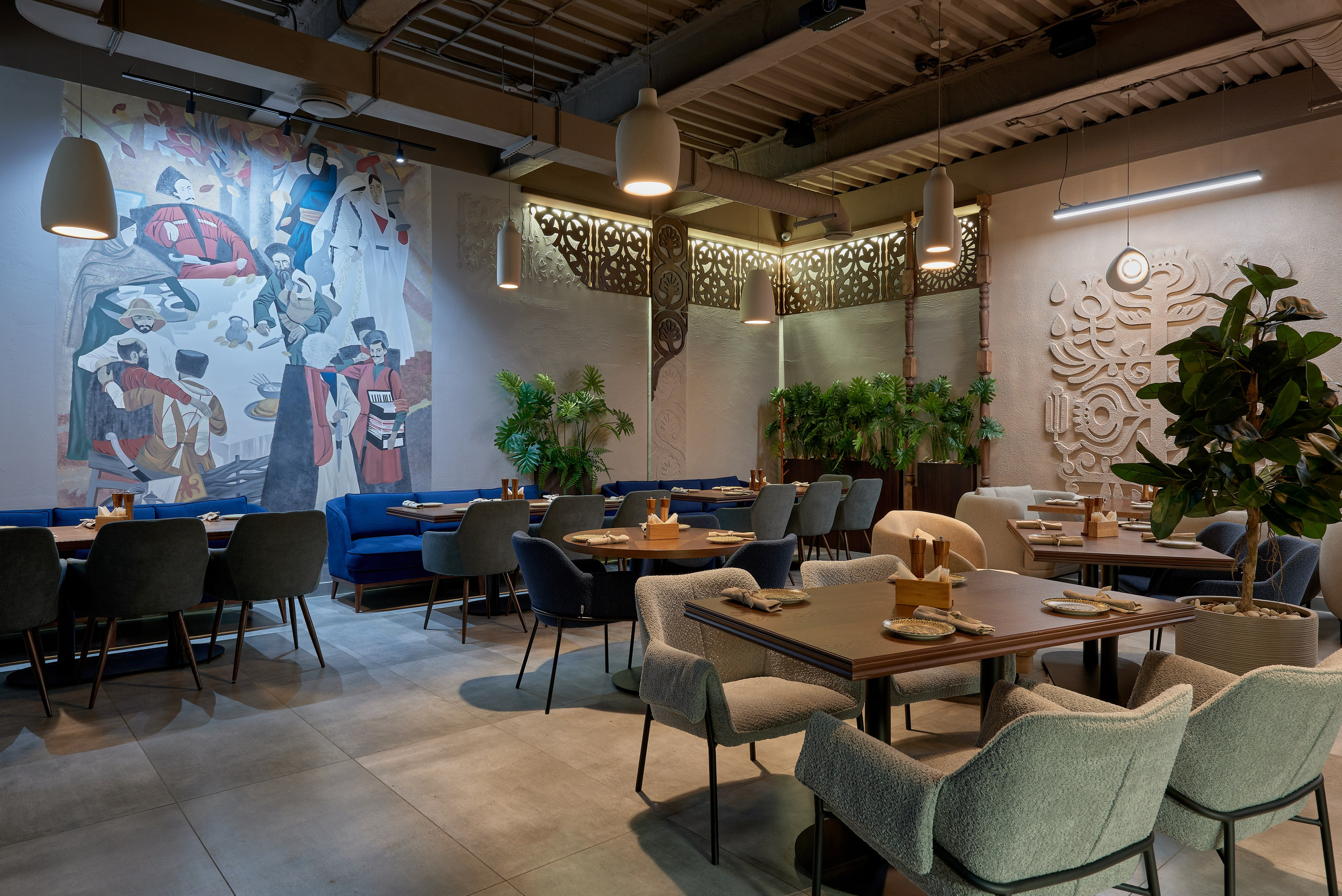 Ресторан Любимый грузинский, Магнитогорск. Абросимов Лев интерьерный и архитектурный фотограф