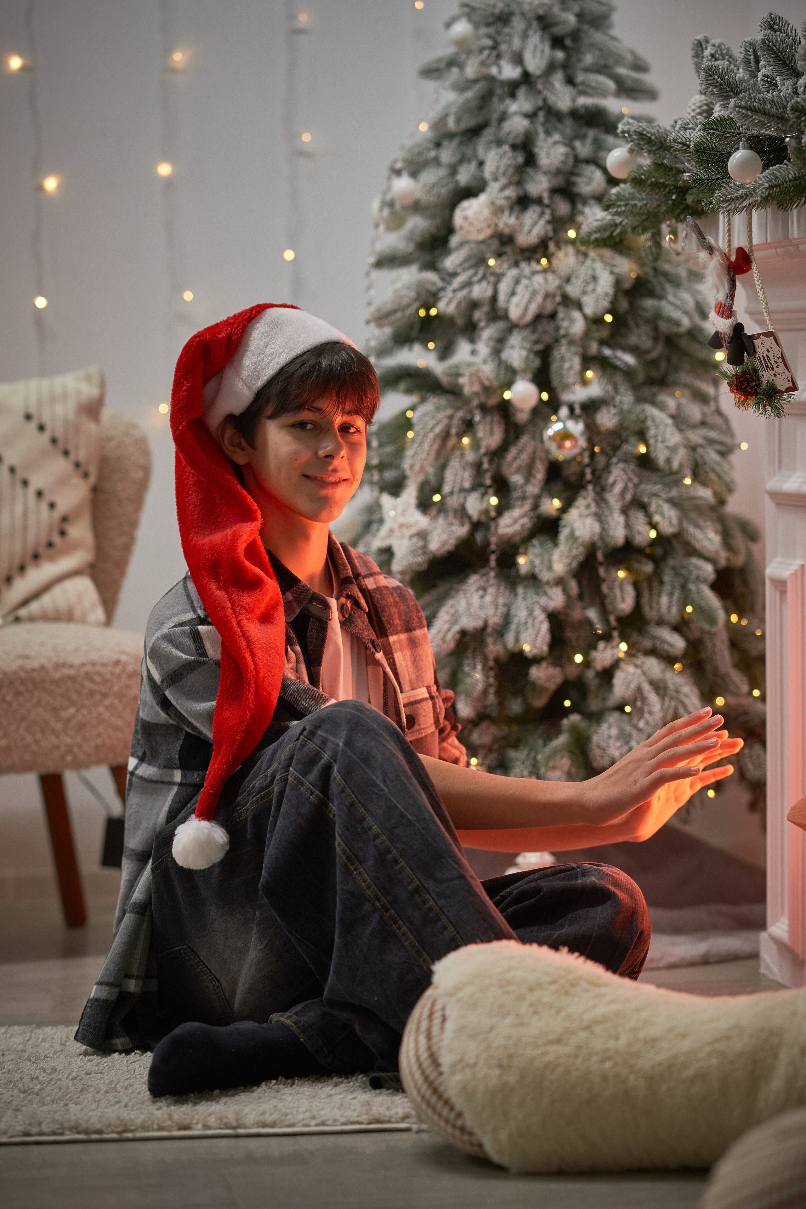 В новогодней фотостудии. Фотограф Владимир Артамонов