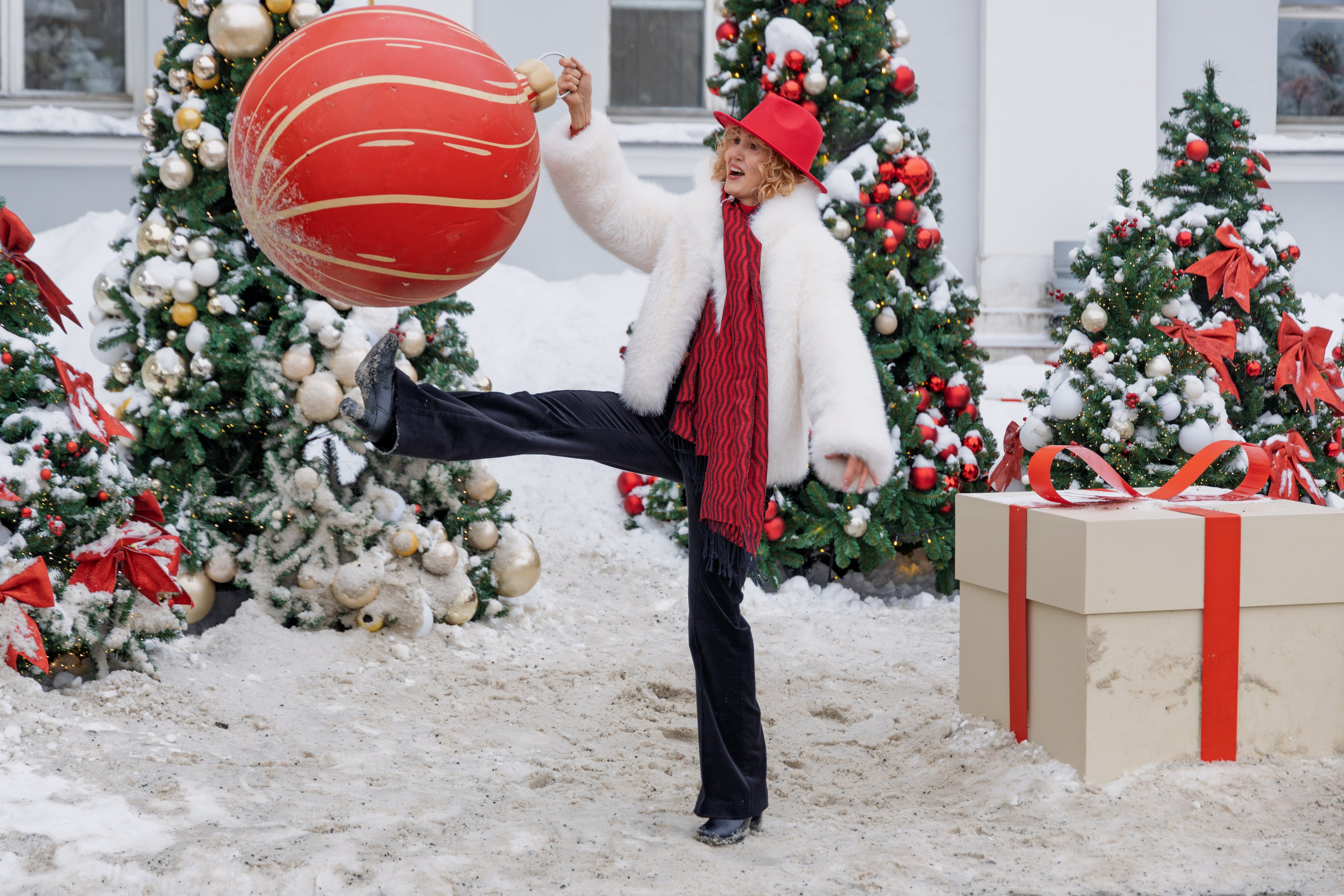 Новогодняя прогулка для Оксаны январь 2026. Репортажный, семейный и студийный фотограф в Москве Демин Алексей