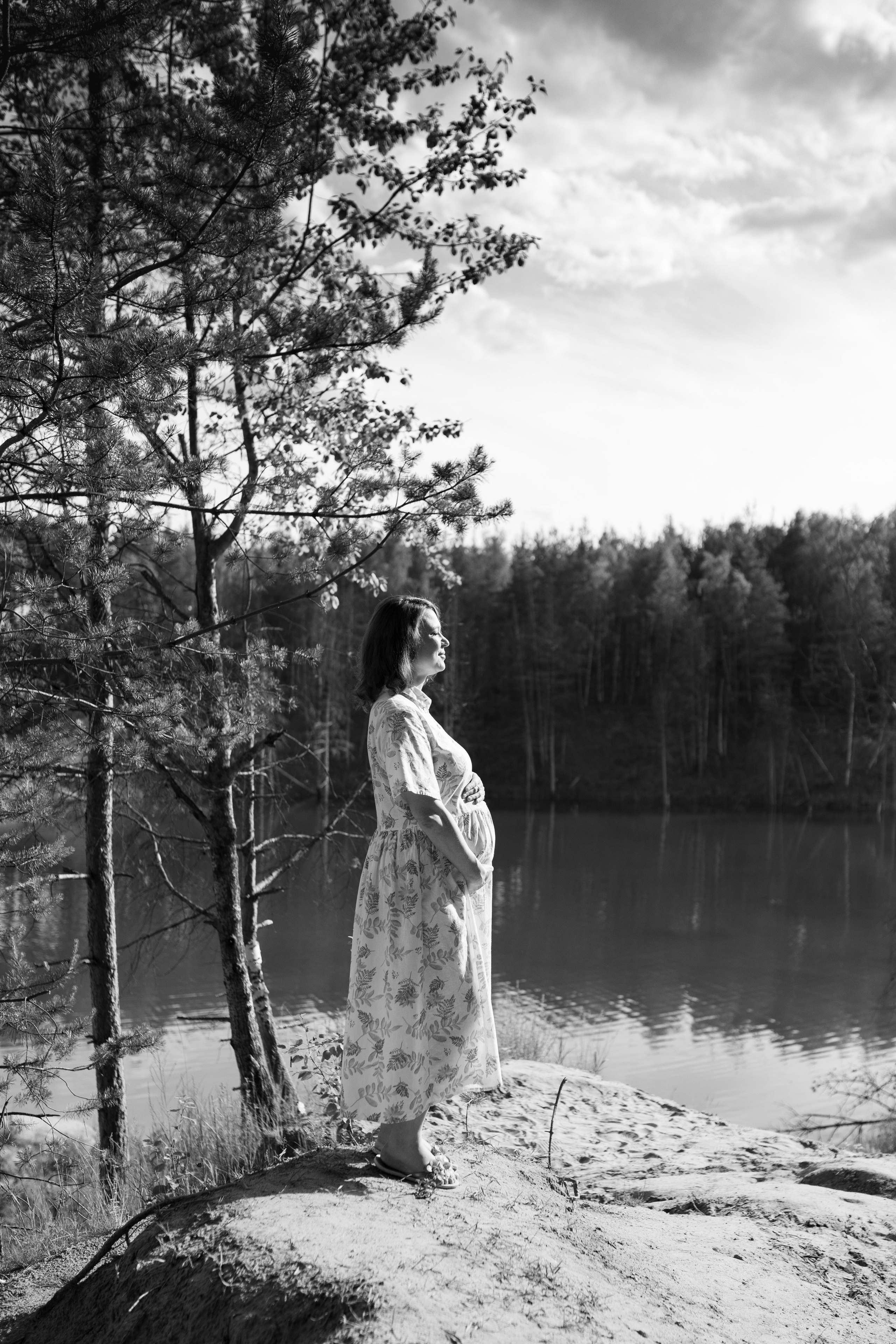 Фотосессия беременности на карьере. Фотограф в Железнодорожном и Балашихе