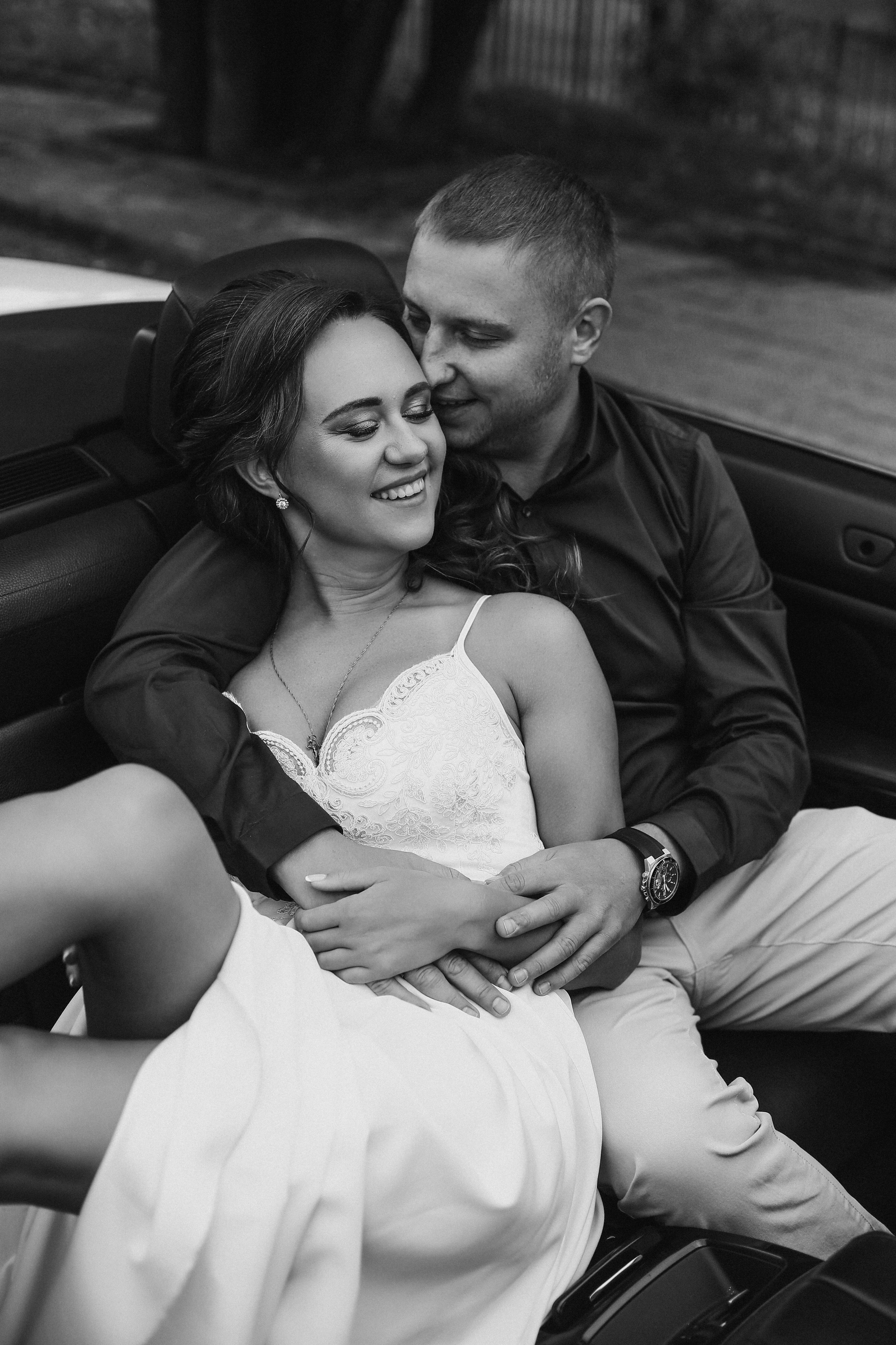 Свадебная прогулка в Ч\Б. Фотограф Антон Чупринин