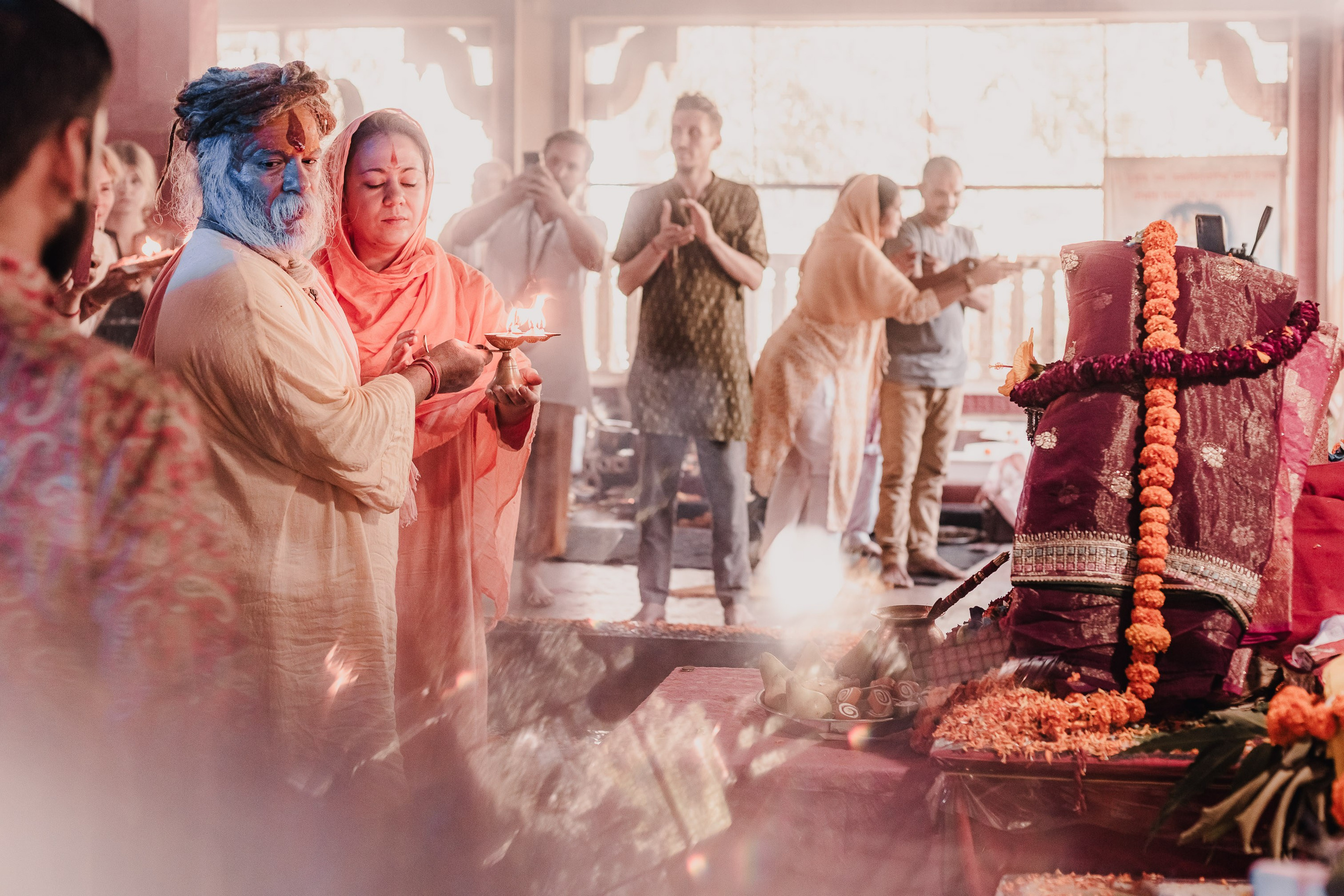 Navaratri yajna at Devraha Baba Ji ashram. Мариам Багдасарян