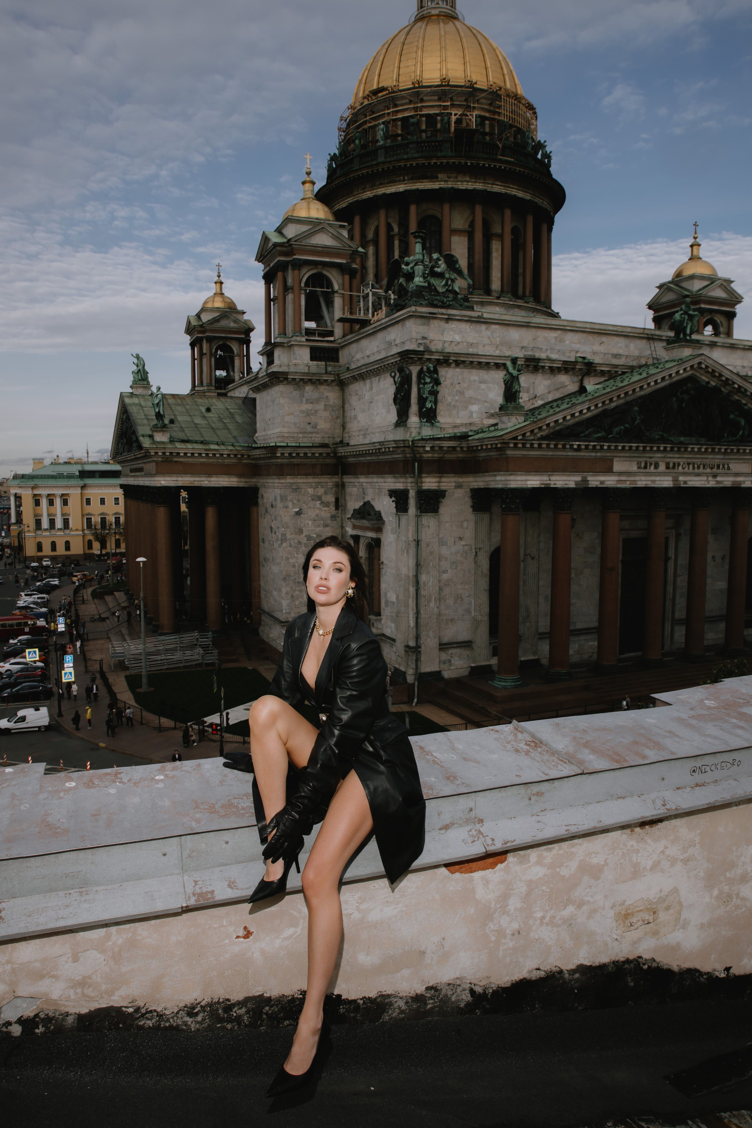 Вероника (съемка на крыше). Фотограф в Москве и Санкт-Петербурге Дарина