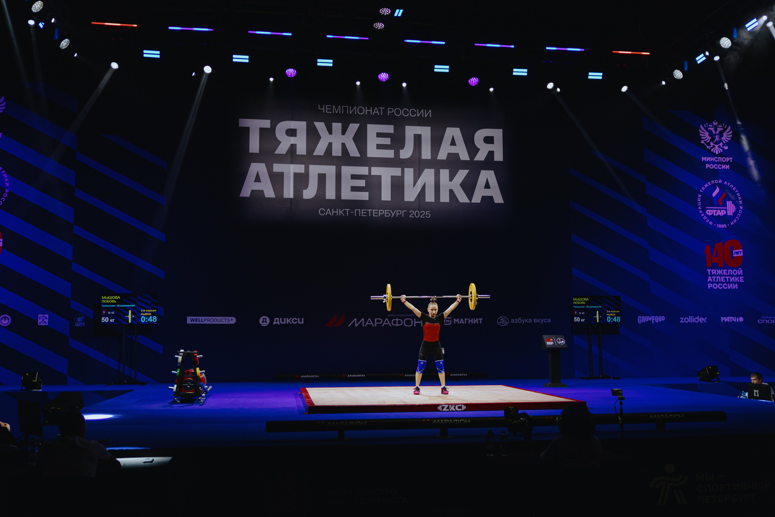 Чемпионат России по тяжелой атлетике 2025. Фотограф в Москве и Санкт-Петербурге Дарина