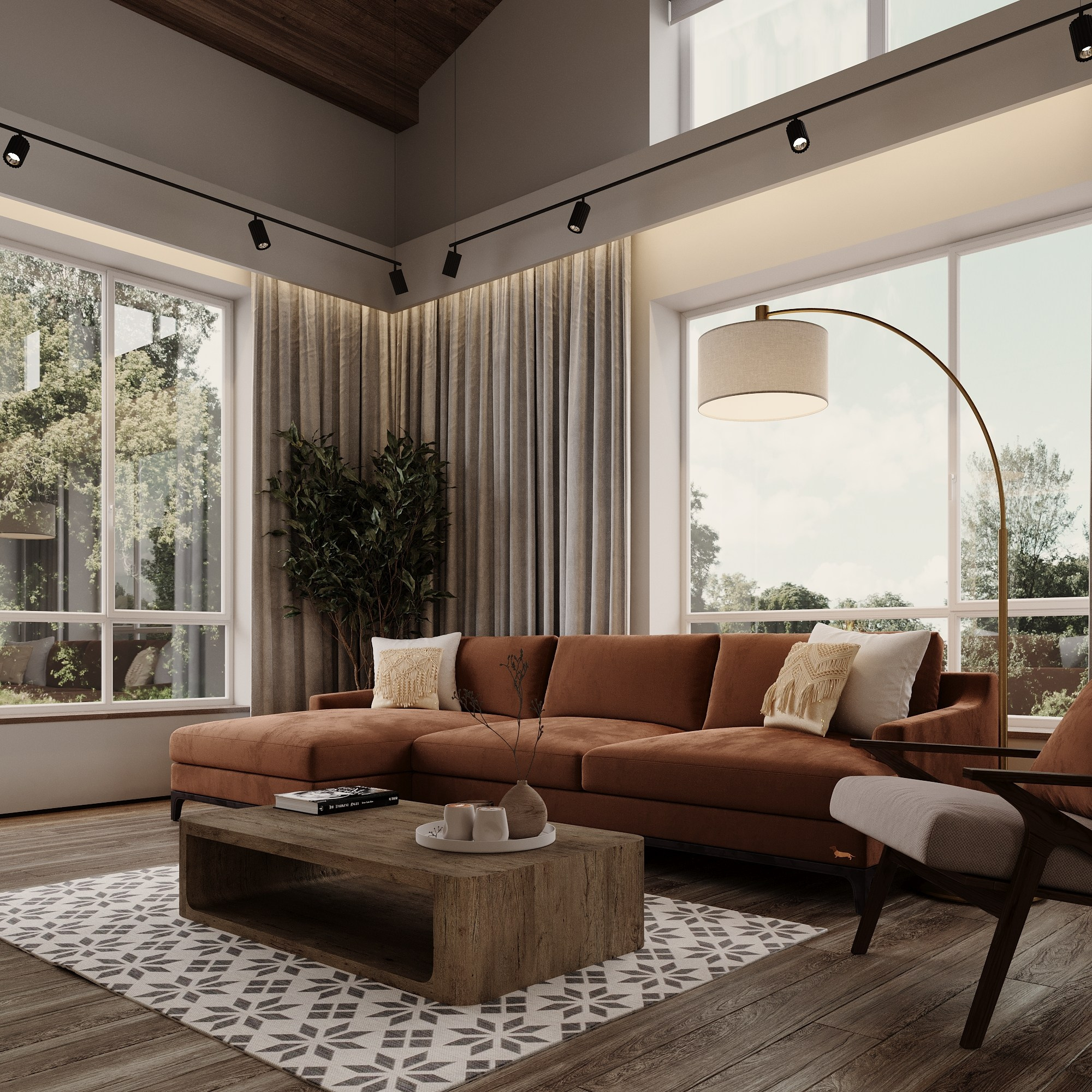 Загородный дом 150 м². Дизайнер интерьера Еремина Юлия