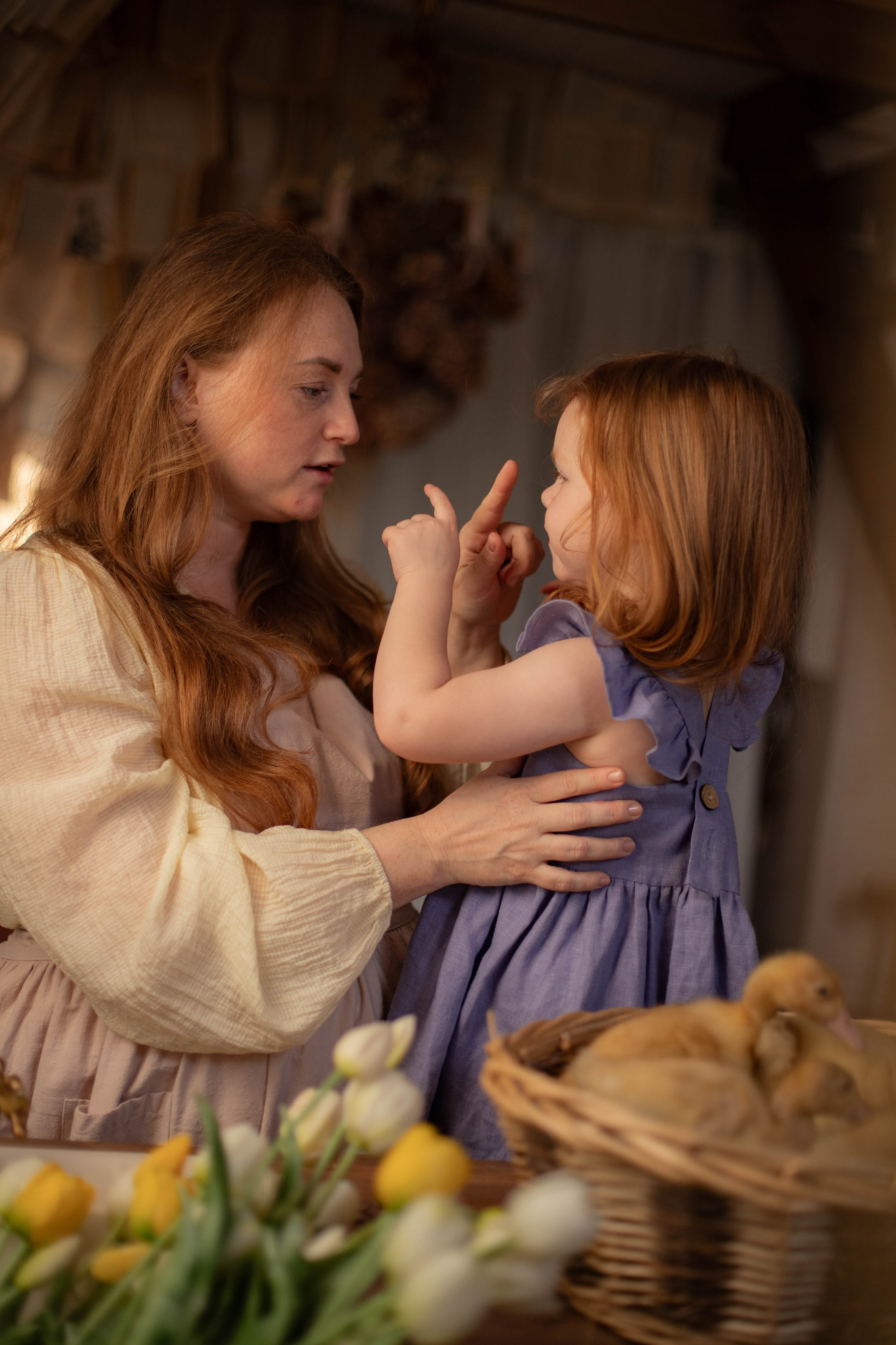 Малышка Лия и утята. Семейный фотограф Москва Ирина Малышева