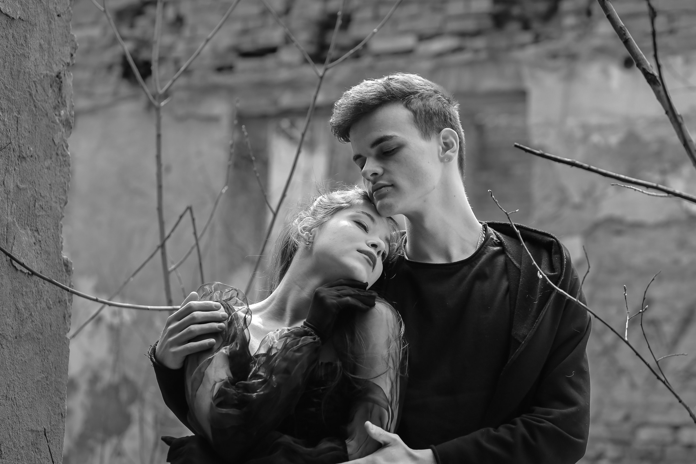 ч\б съемка лавстори