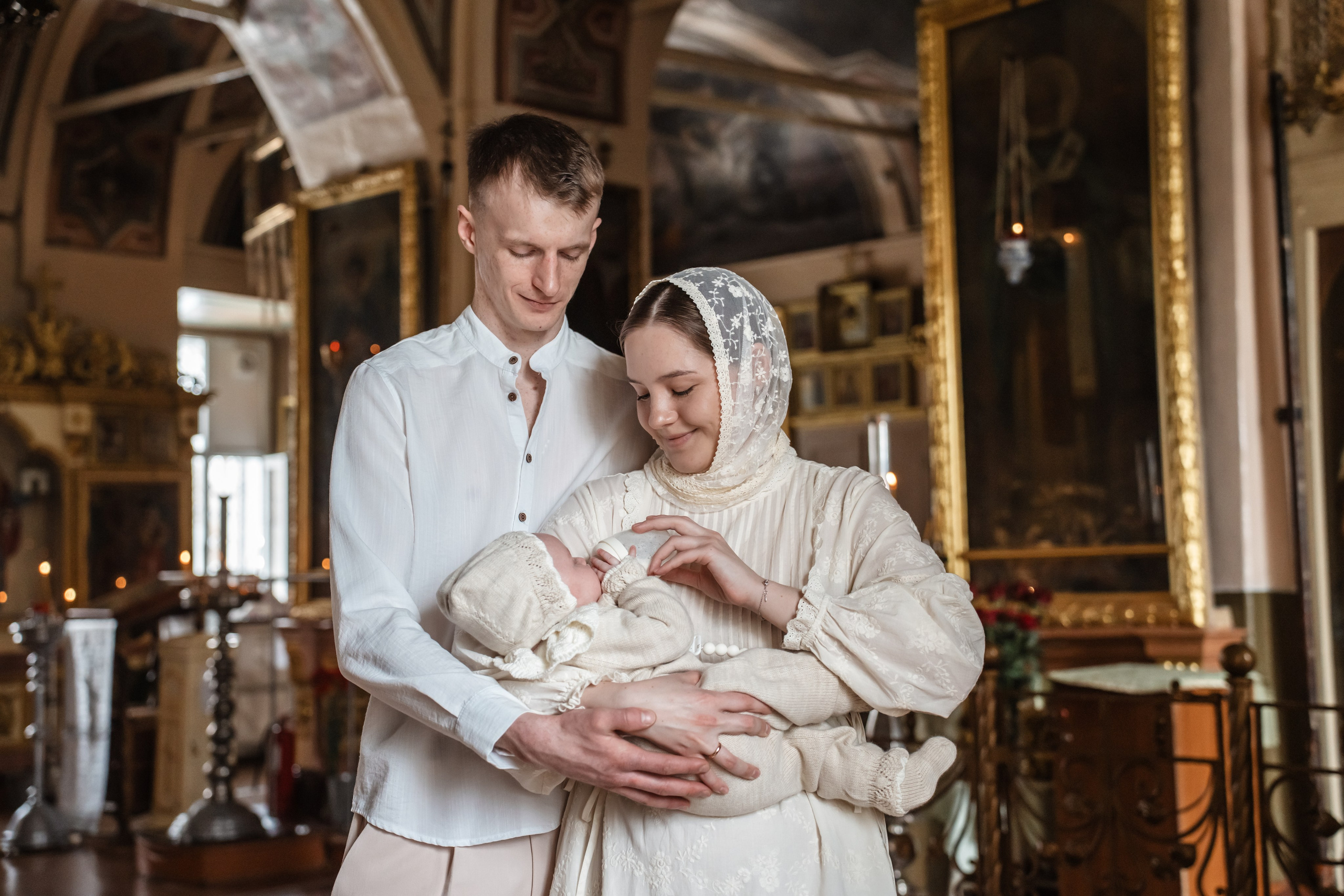 Крещение Марии в храме Дмитрия Солунского. Фотограф на Крещение Тула и Венчание в Туле, детский и семейный фотограф