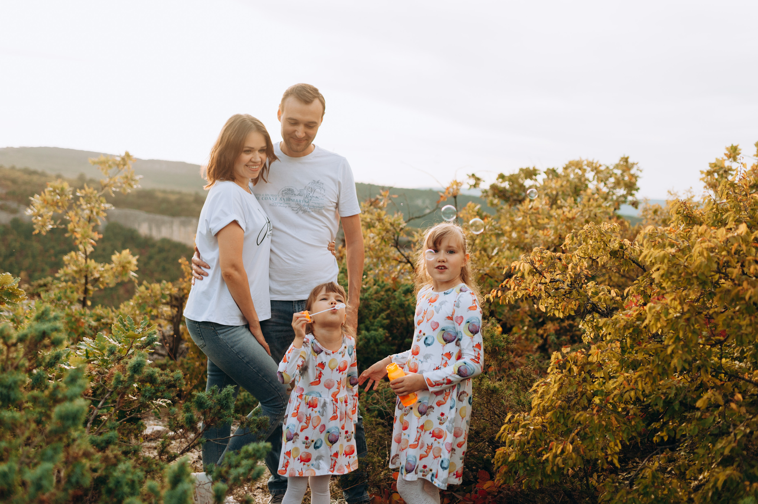 Семейная съемка на закате. Портретный свадебный фотограф Крым | Евгения Щитенко