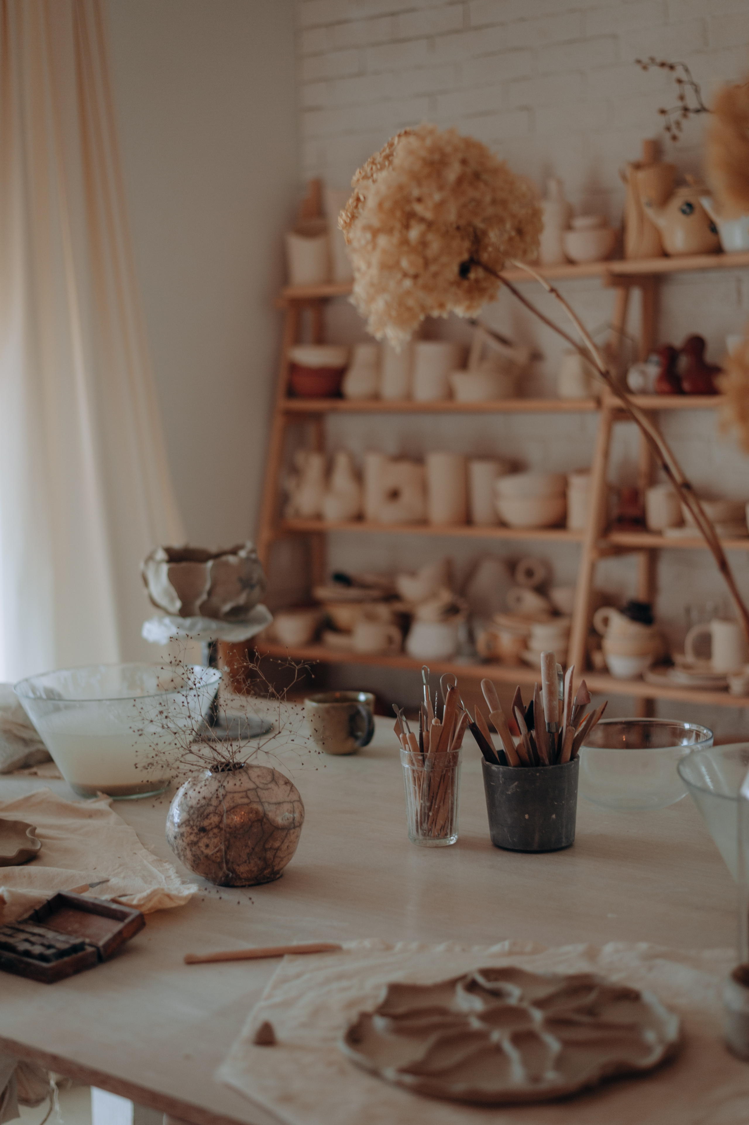 Эстетичная студия по керамике. Мастер-класс.