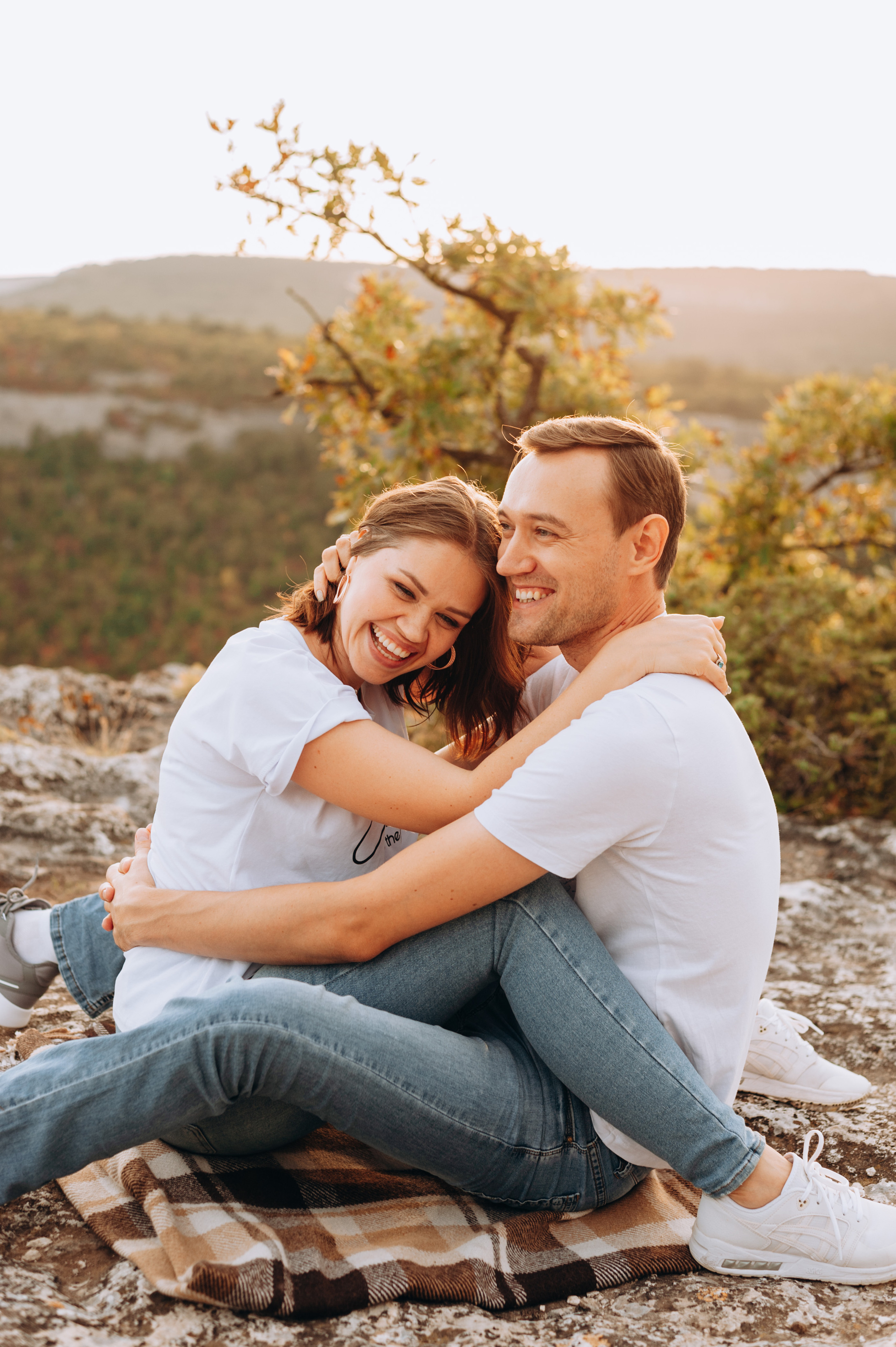 Семейная съемка на закате. Портретный свадебный фотограф Крым | Евгения Щитенко