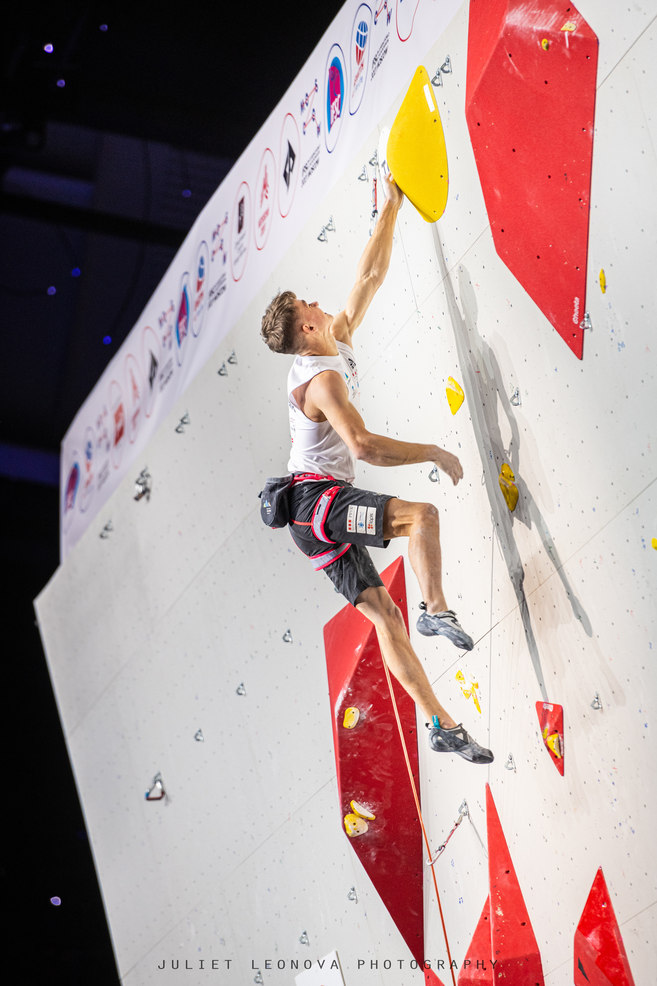 IFSC world championship lead Luka Protocar.