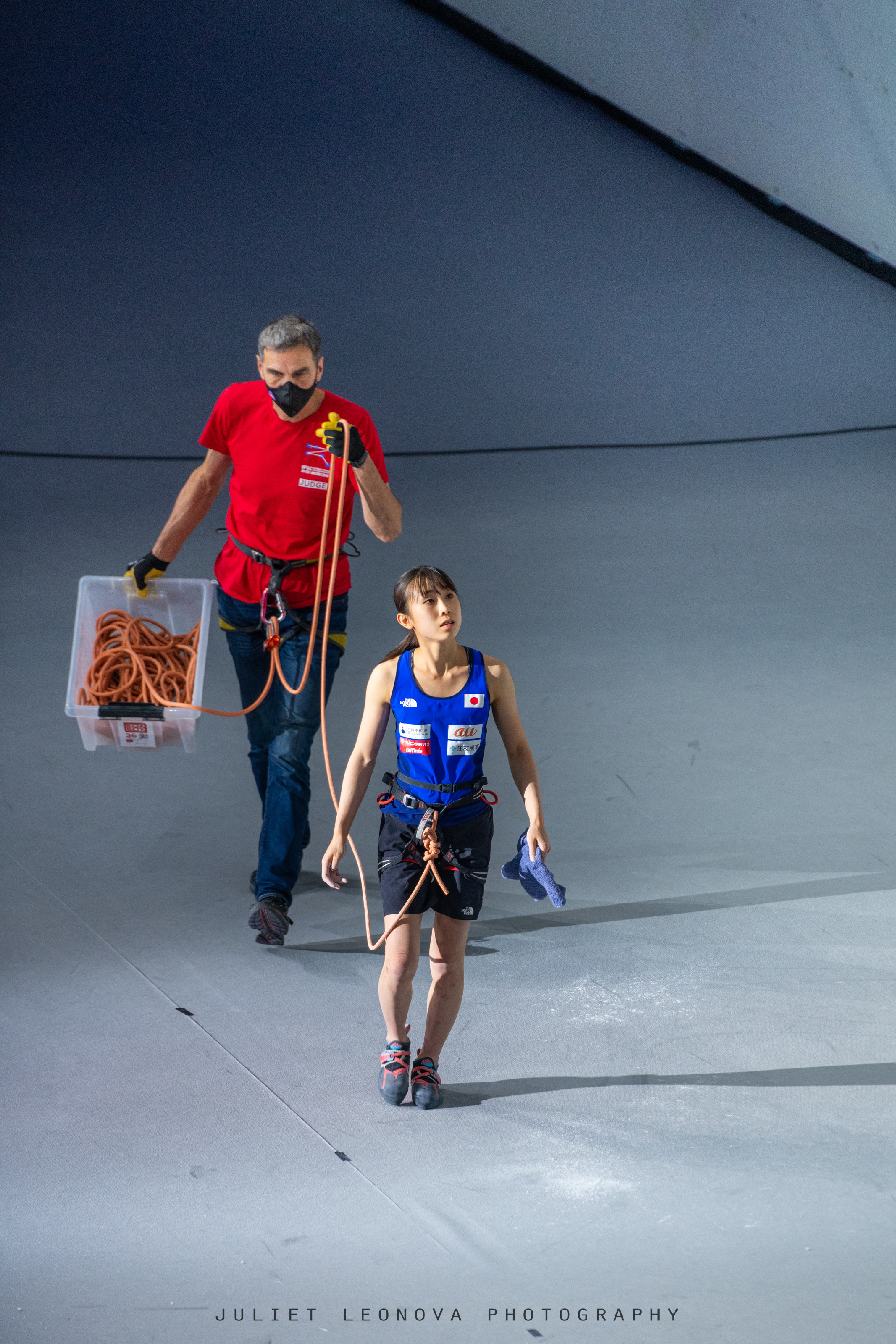 IFSC world championship lead Tanii Natsuki.