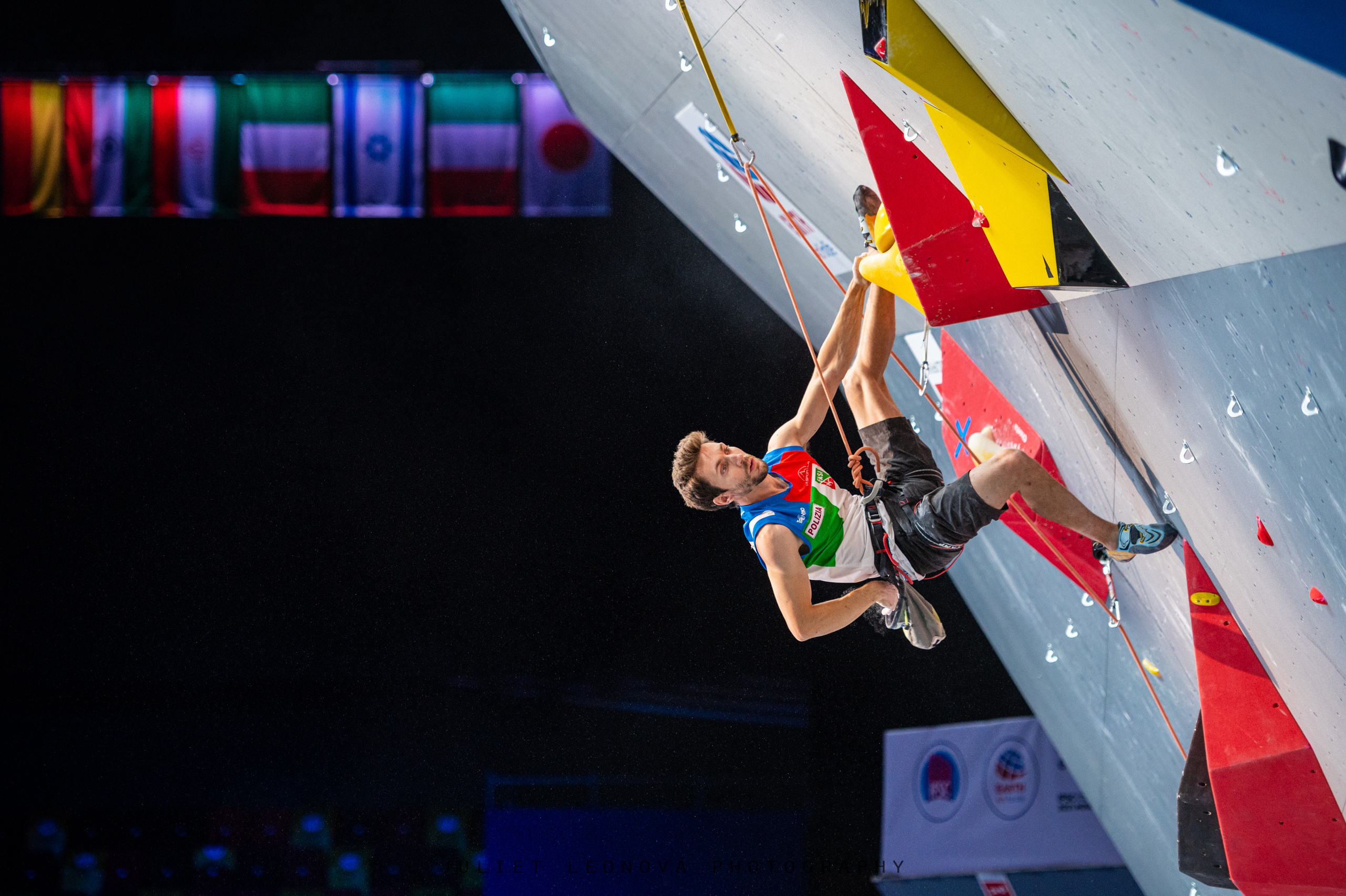 IFSC world championship lead Stefano Ghisolfi.