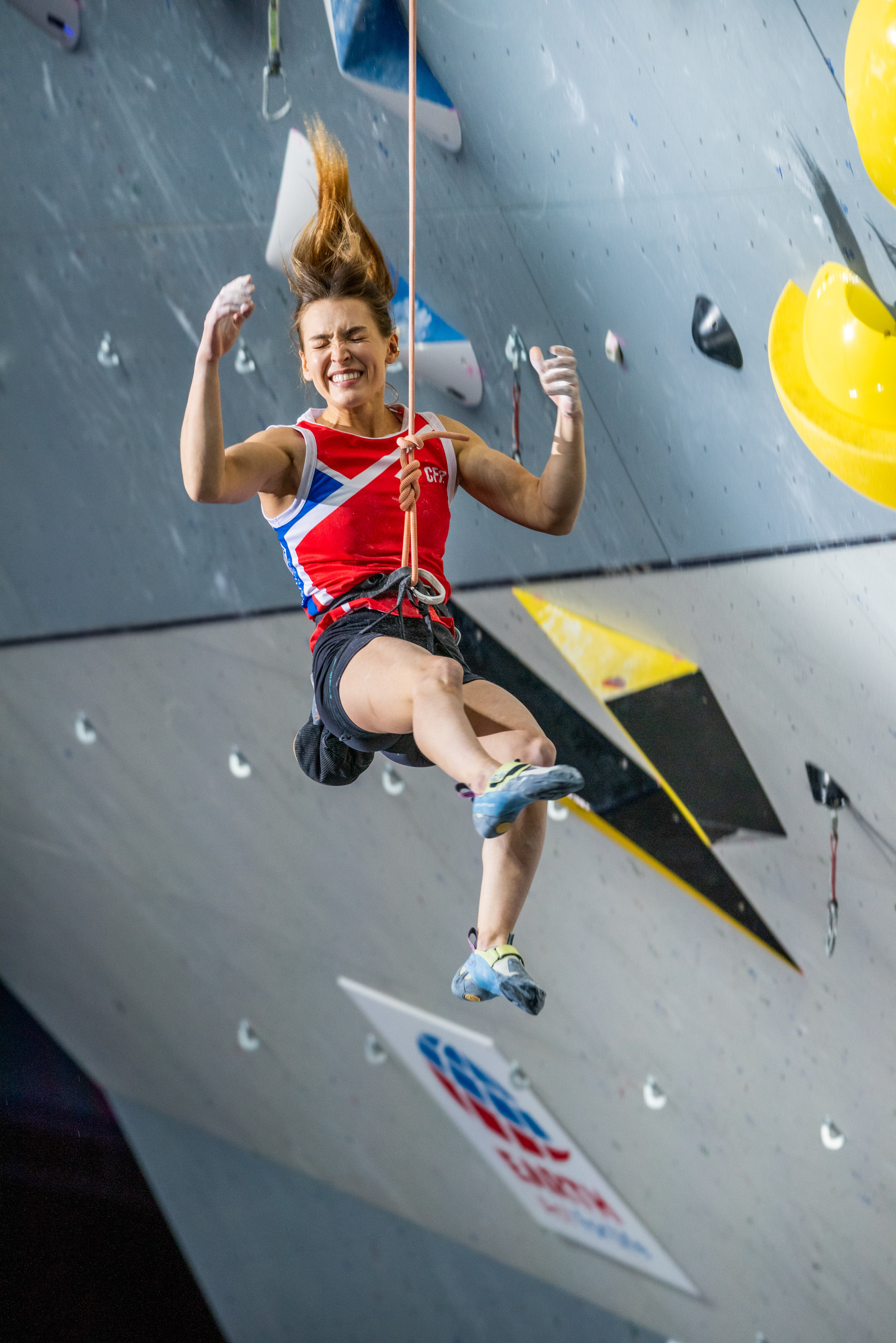 IFSC world championship lead Dinara Fakhritdinova.