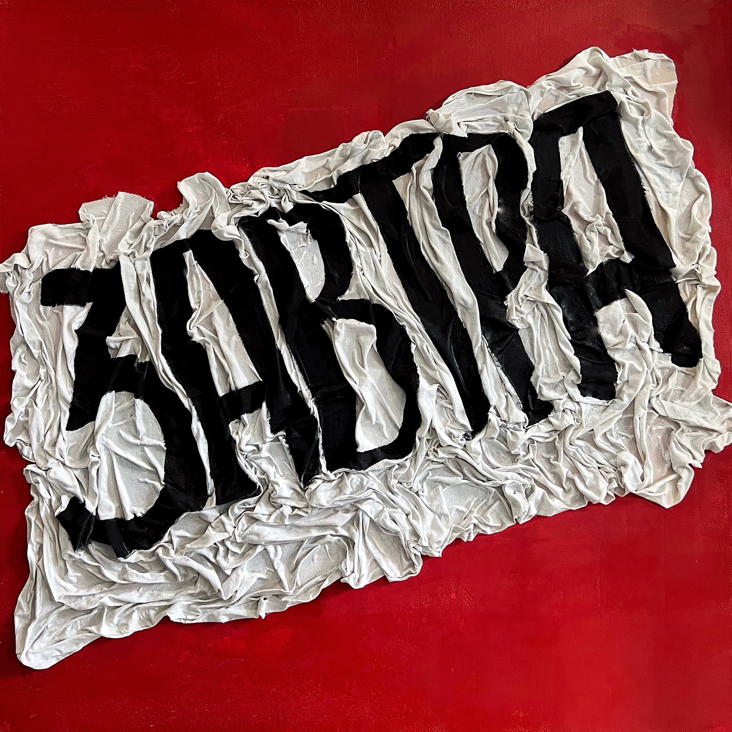 Завтра. Акрил, текстиль, холст на подрамнике. 80х80 см. 2022 год 40 000 руб