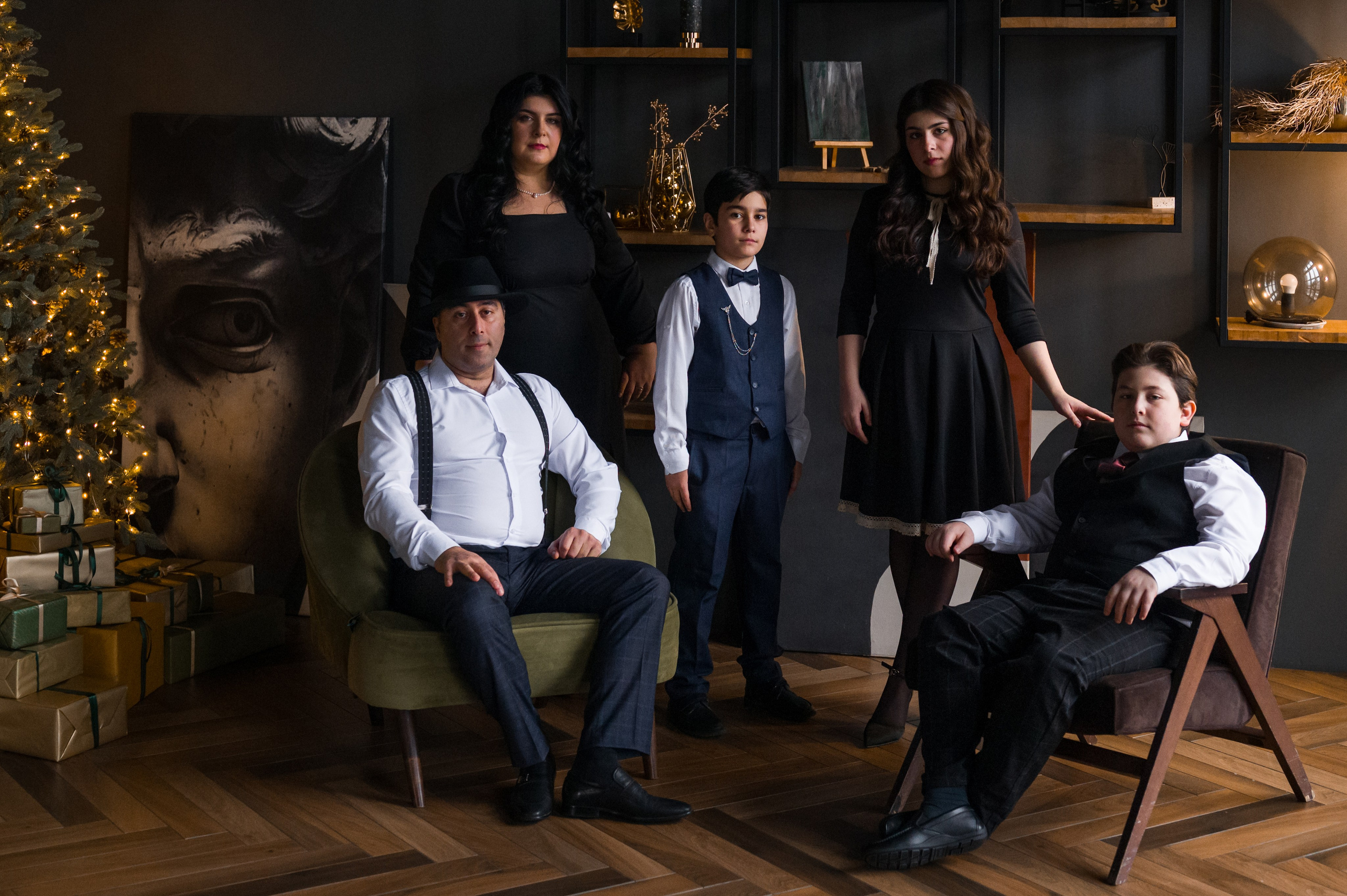 Семейная фотосессия в стиле «Крестный отец». Фотограф Юлия Кондратьева