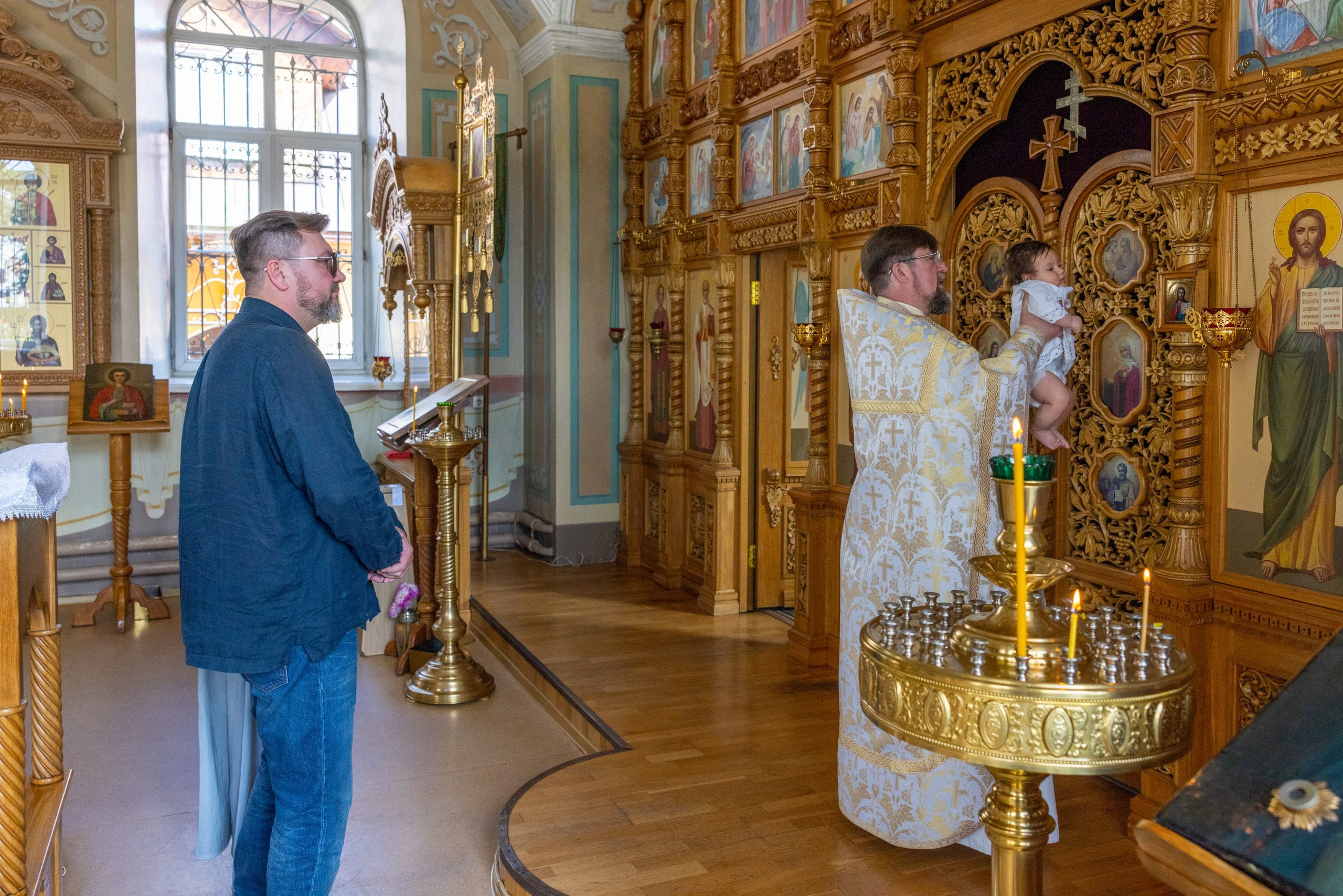 Крещение в Храме Серафима Саровского в Туле. Фотограф в Туле Крупский АнДРей. Фотостудия «КАДР71» в Туле