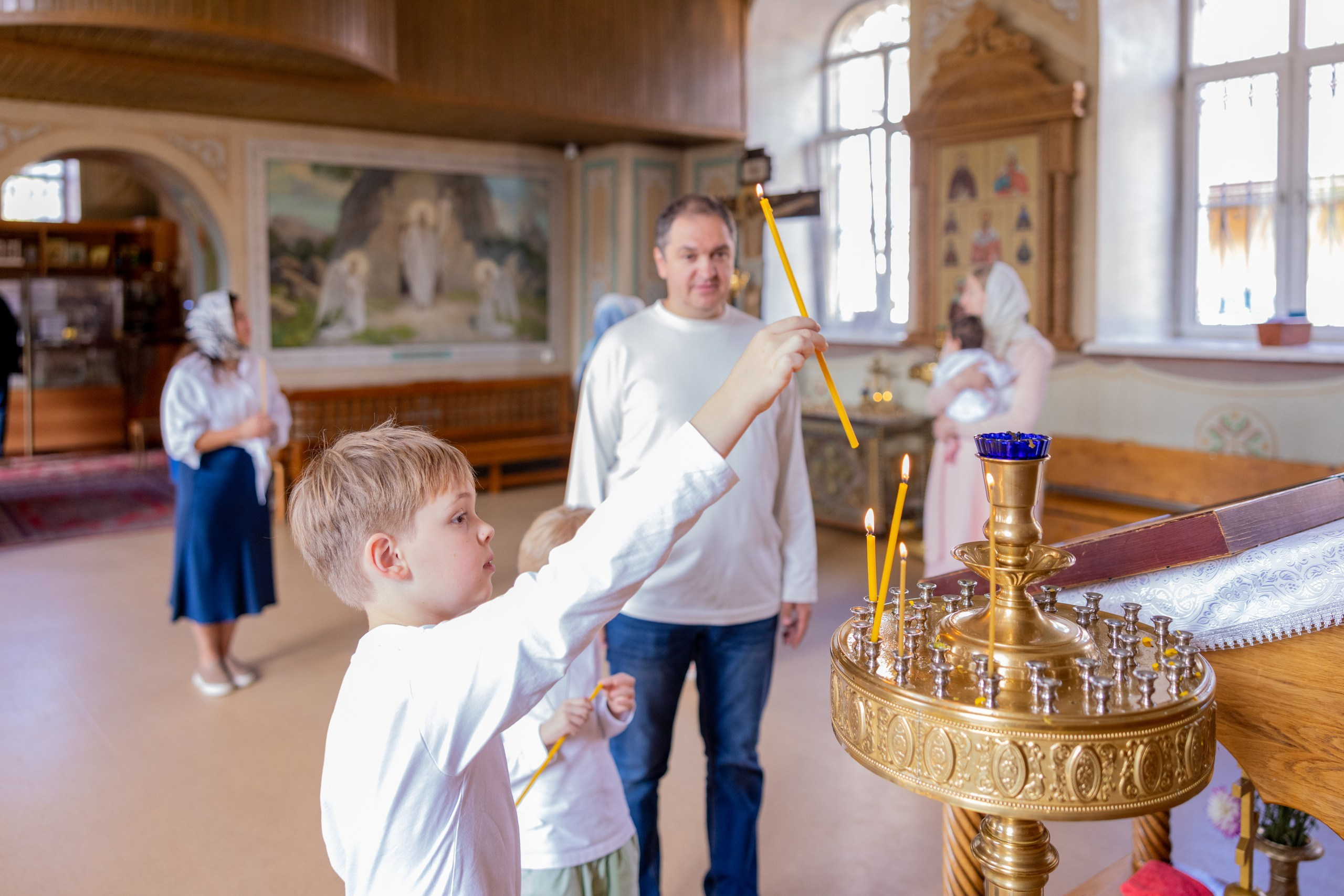 Крещение в Храме Серафима Саровского в Туле. Фотограф в Туле Крупский АнДРей. Фотостудия «КАДР71» в Туле