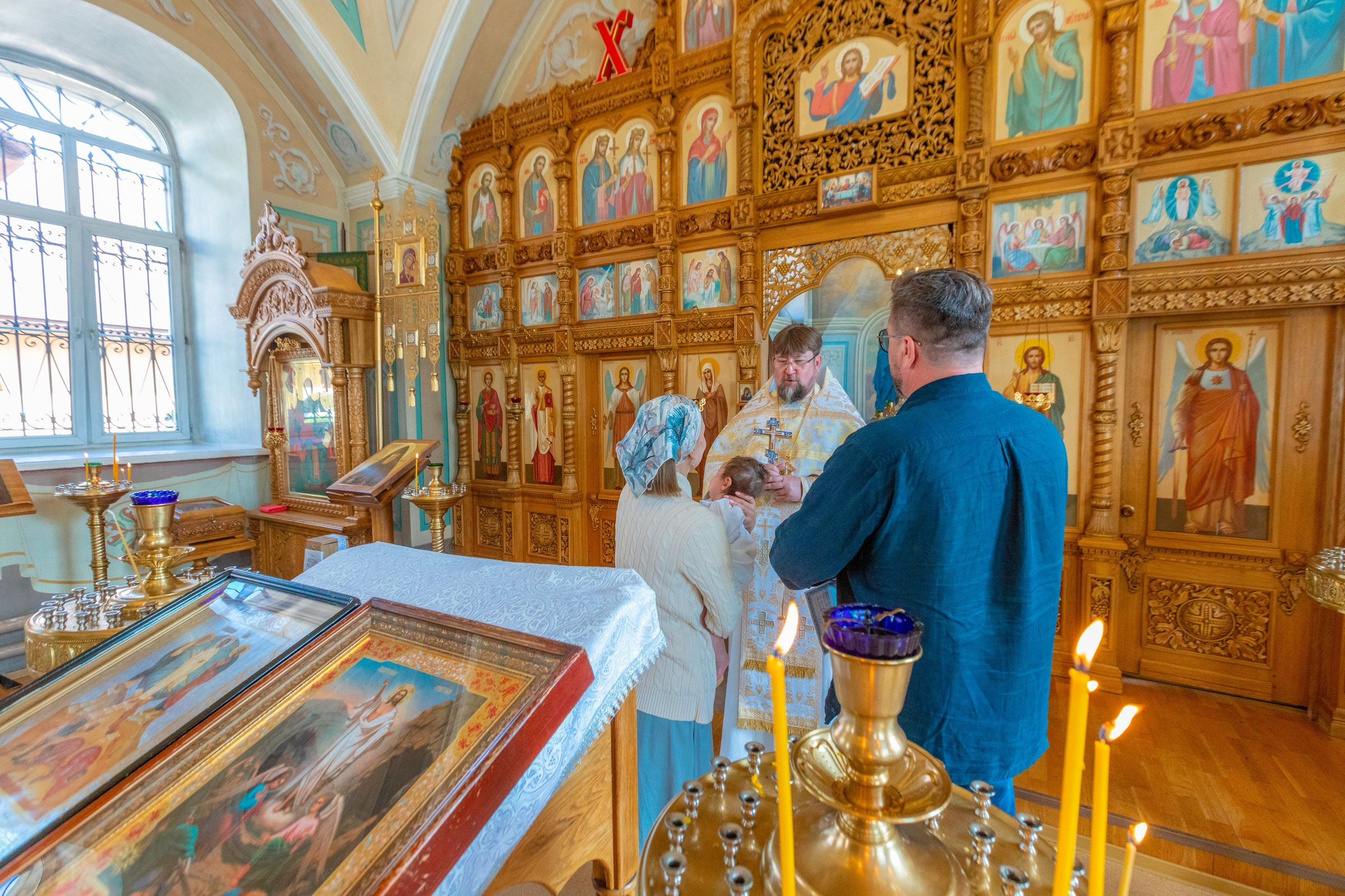 Крещение в Храме Серафима Саровского в Туле. Фотограф в Туле Крупский АнДРей. Фотостудия «КАДР71» в Туле