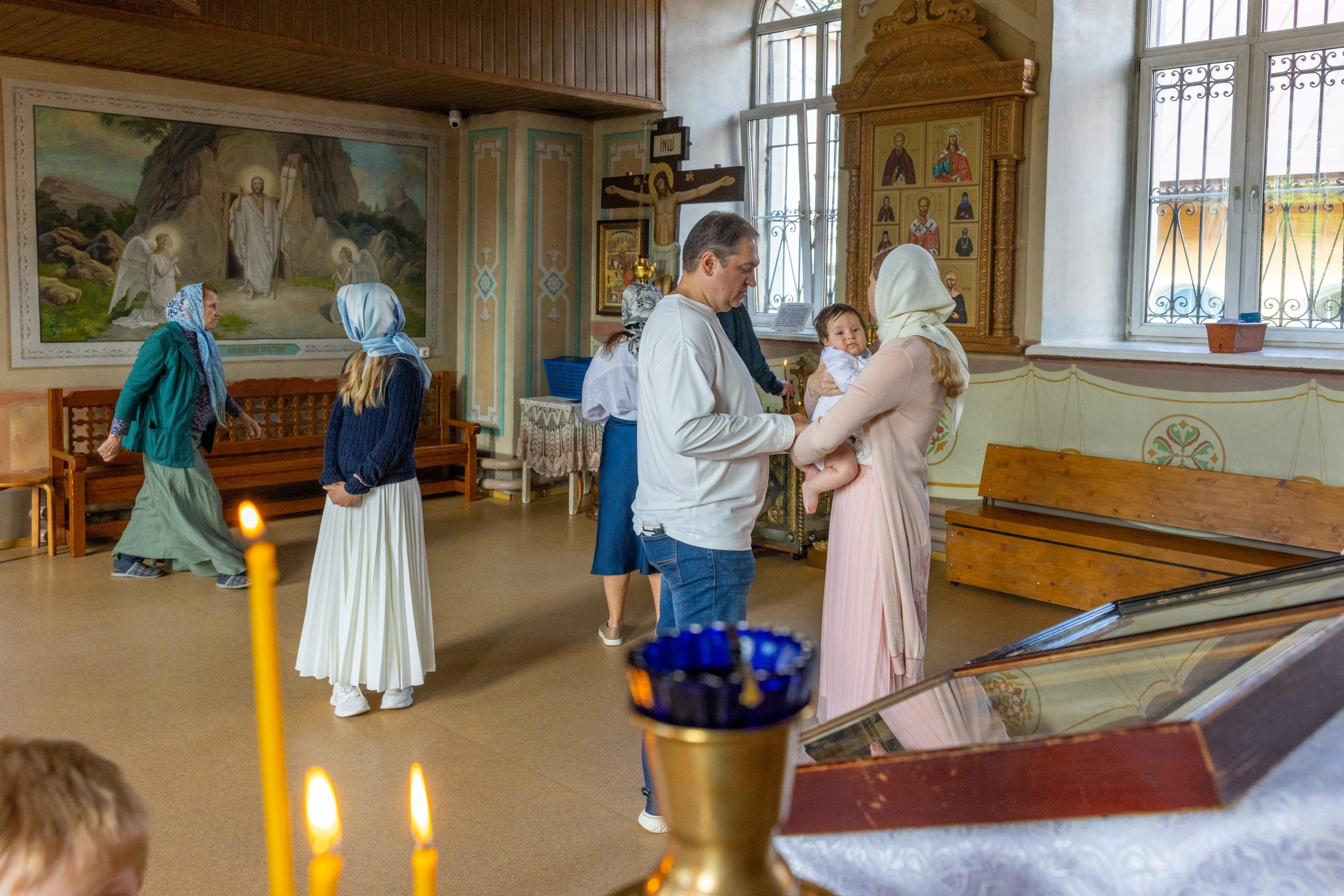 Крещение в Храме Серафима Саровского в Туле. Фотограф в Туле Крупский АнДРей. Фотостудия «КАДР71» в Туле