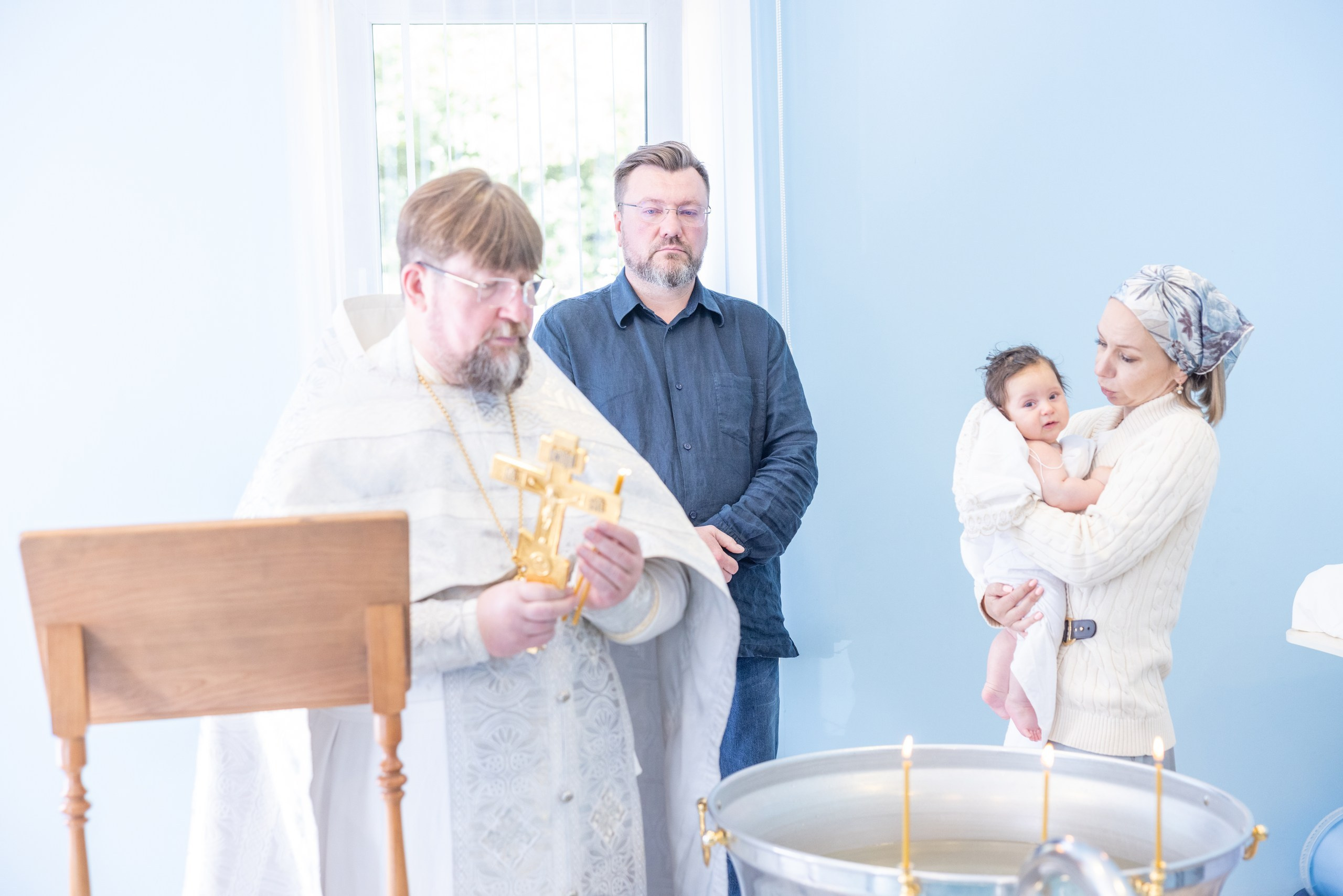 Крещение в Храме Серафима Саровского в Туле. Фотограф в Туле Крупский АнДРей. Фотостудия «КАДР71» в Туле